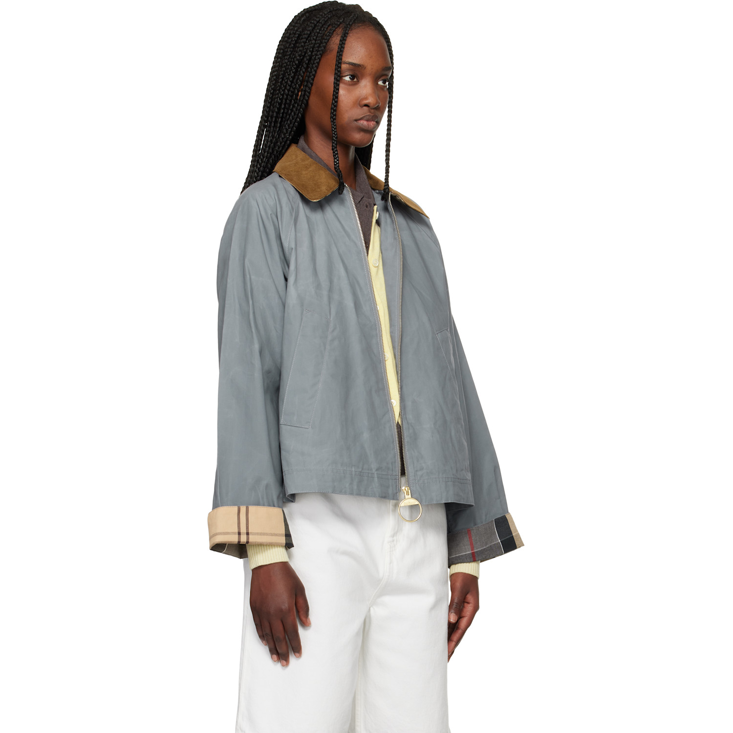  Barbour Gray Catlin Casual Jacket 