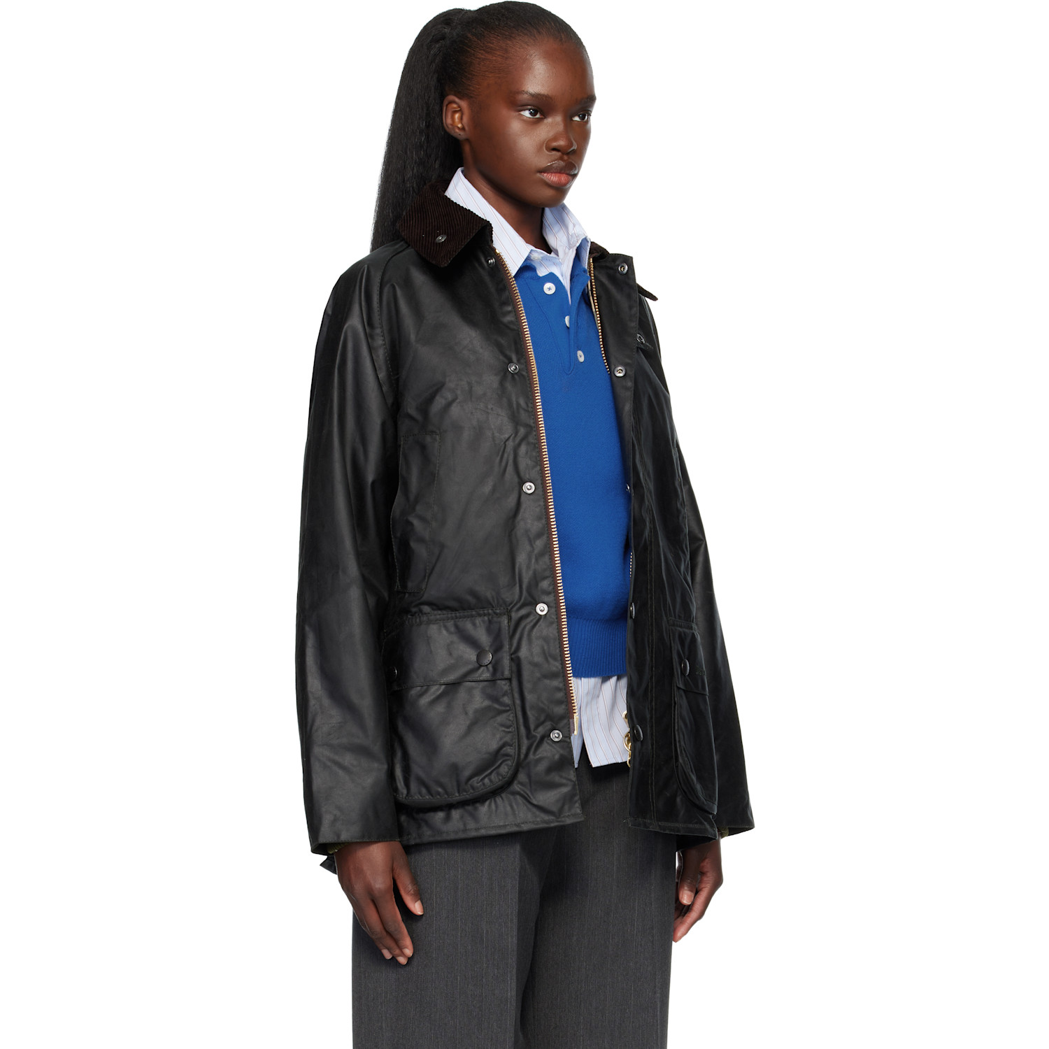  Barbour Green Bedale Waxed Jacket 