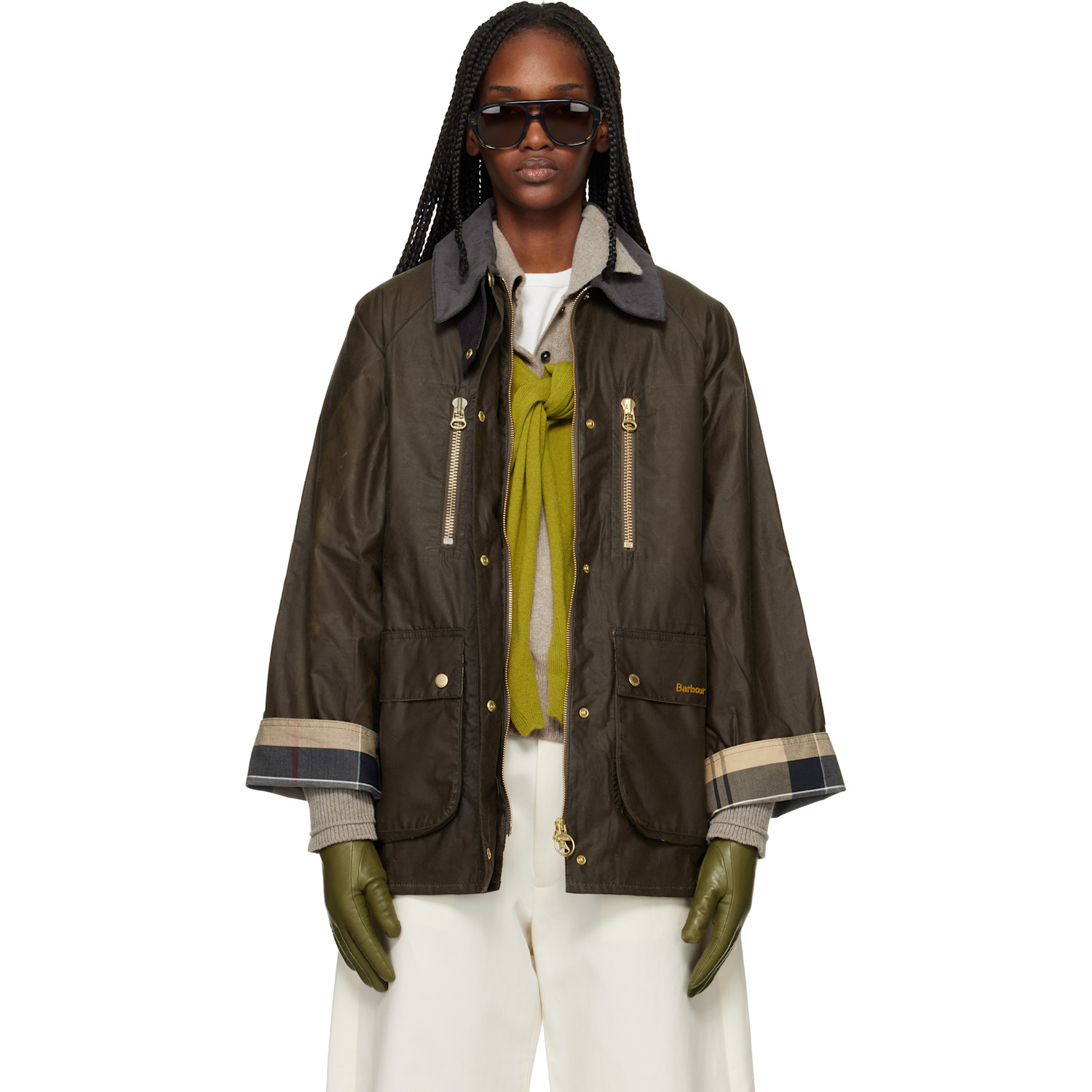 Barbour Khaki Argill Waxed Jacket
