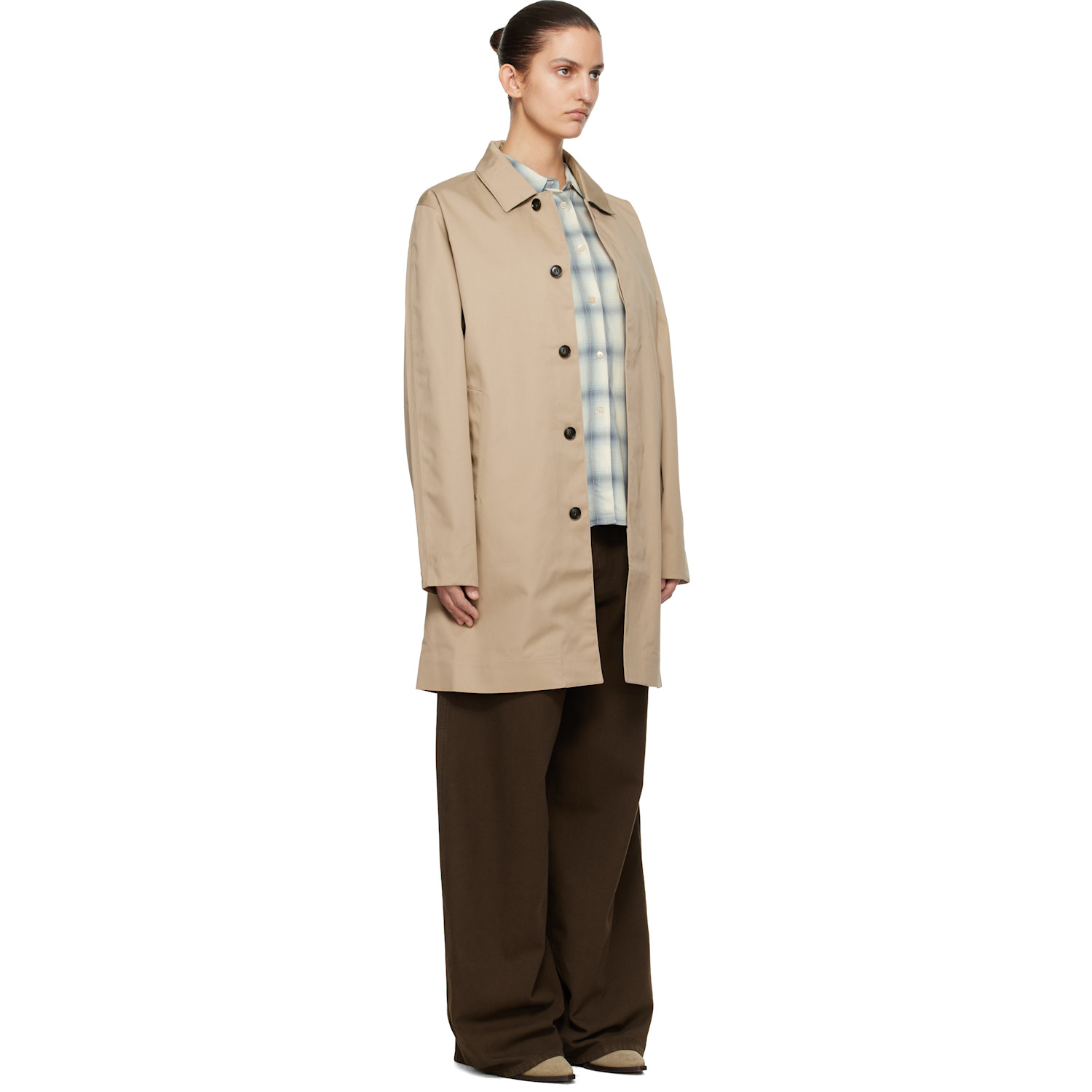  Barbour Beige Rokig Lightweight Mac Jacket 