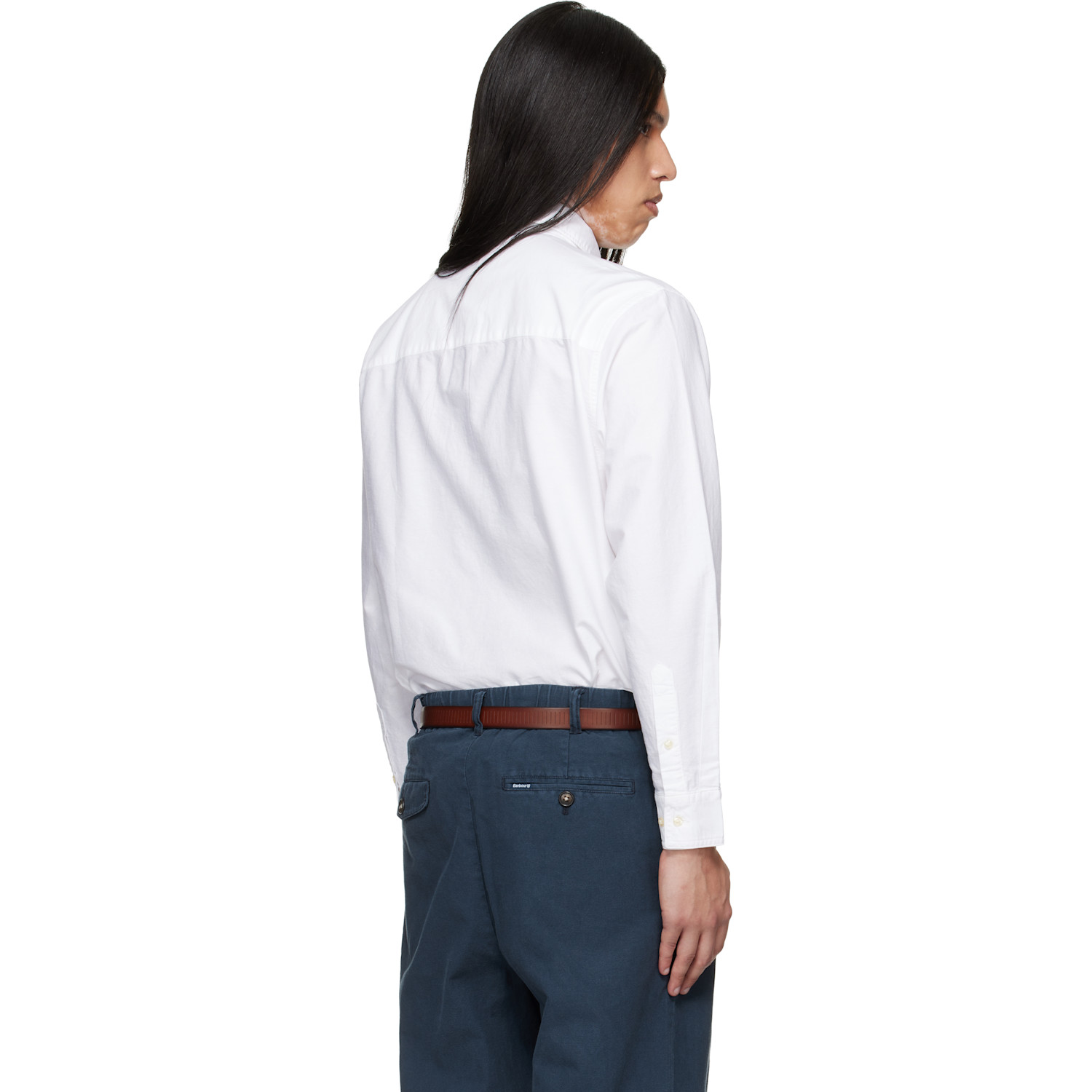  Barbour White Arnham Oversized Oxford Jungle Shirt 