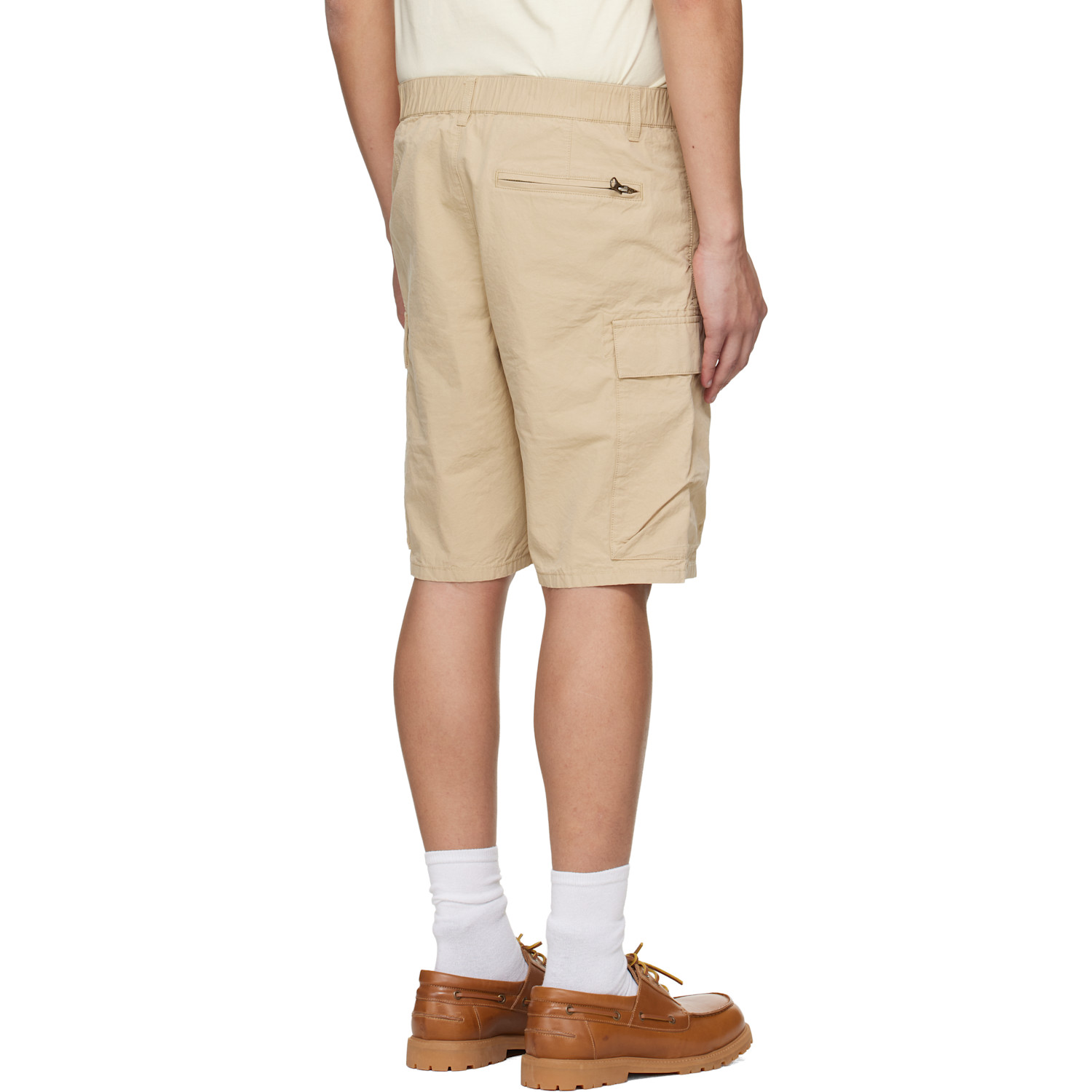  Barbour Beige Spey Poplin Shorts 