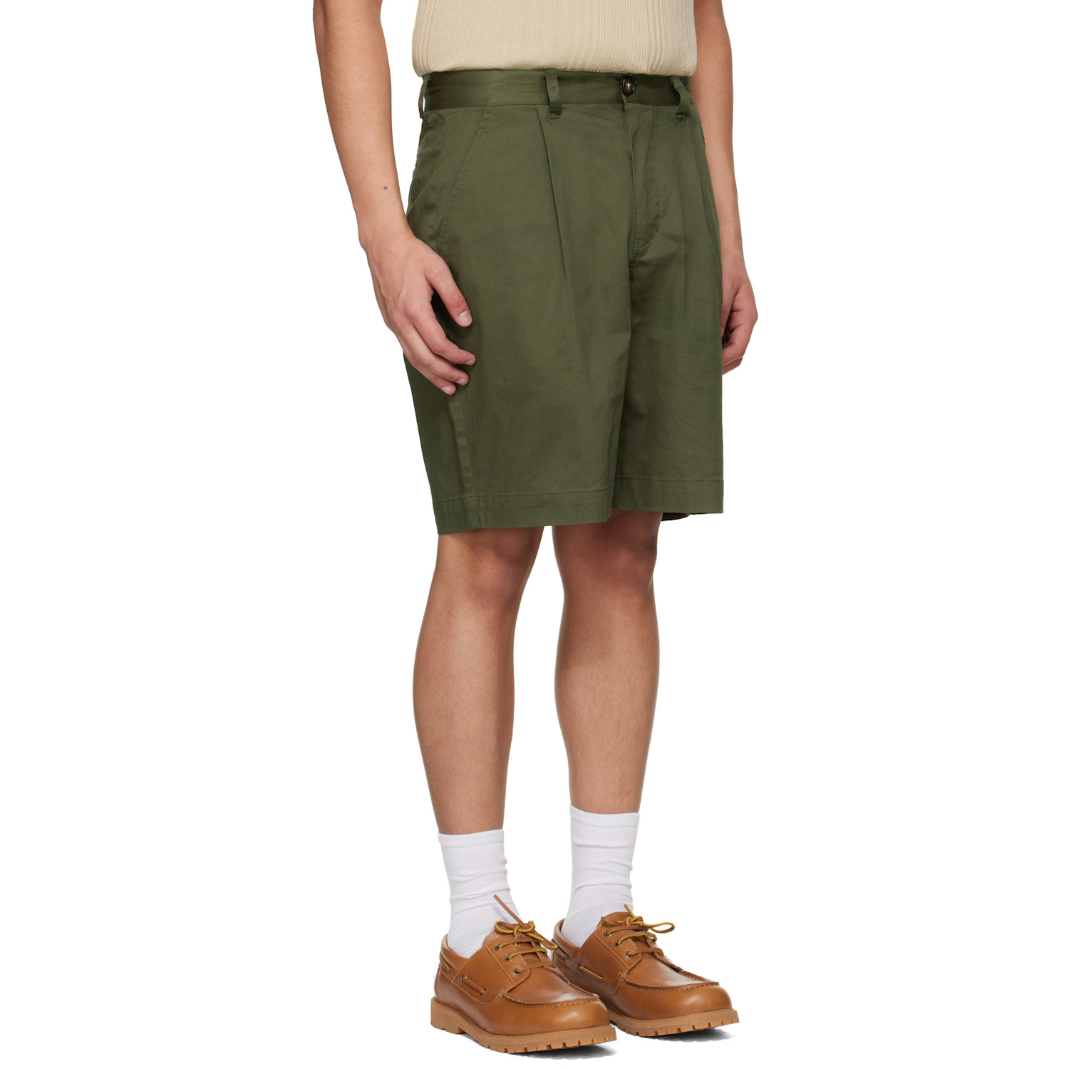  Barbour Khaki Mordey Chino Shorts 