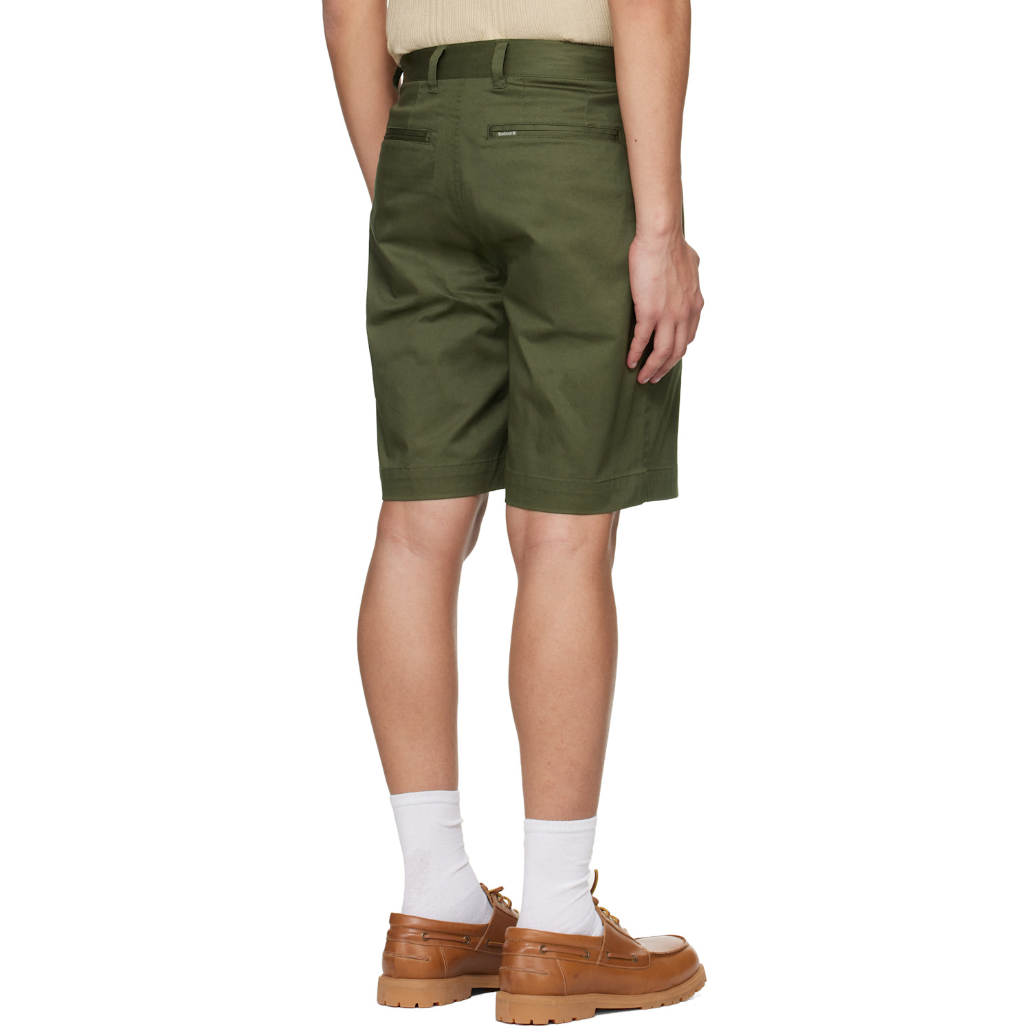  Barbour Khaki Mordey Chino Shorts 