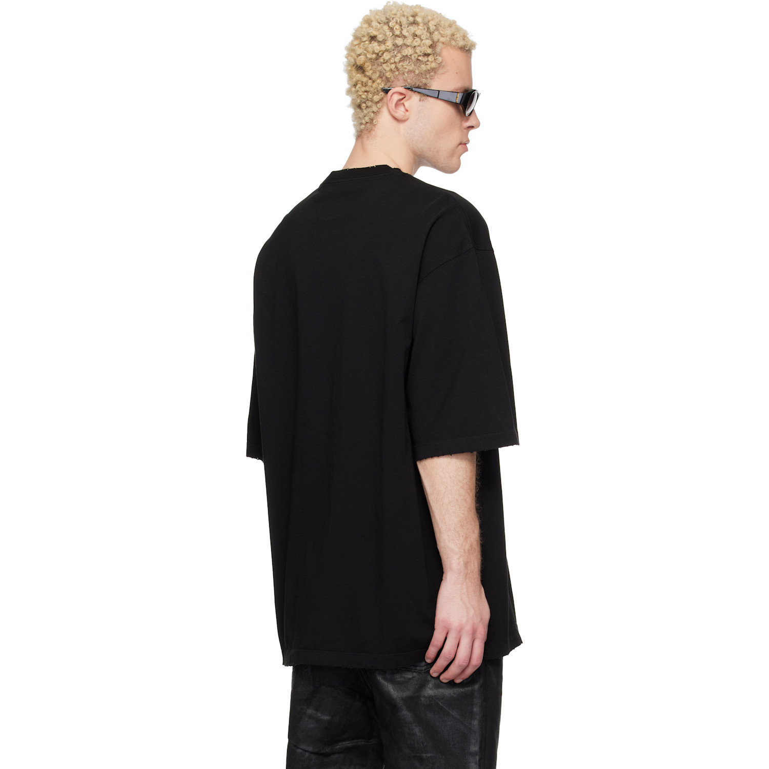  Det Blev Sent Black Oversized T-shirt 