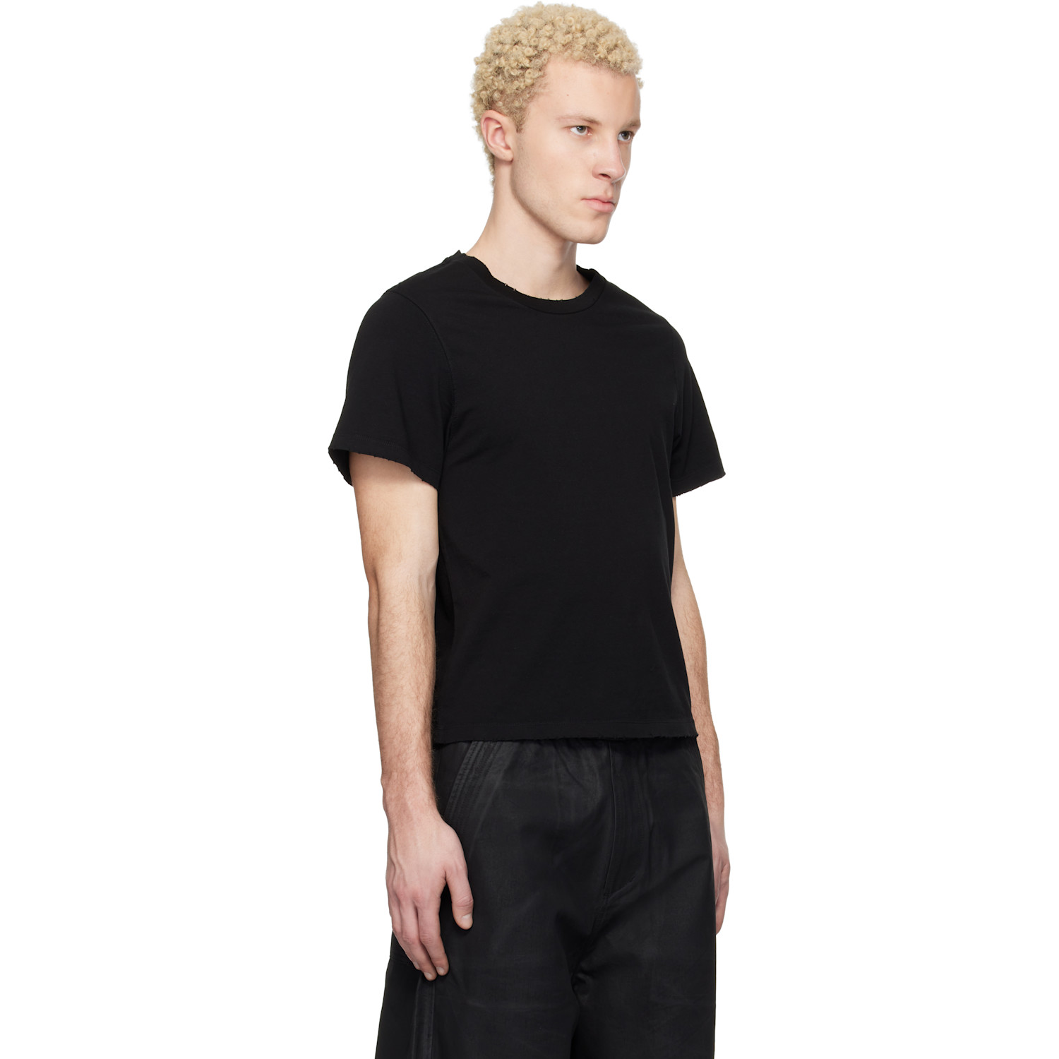  Det Blev Sent Black Cropped T-shirt 