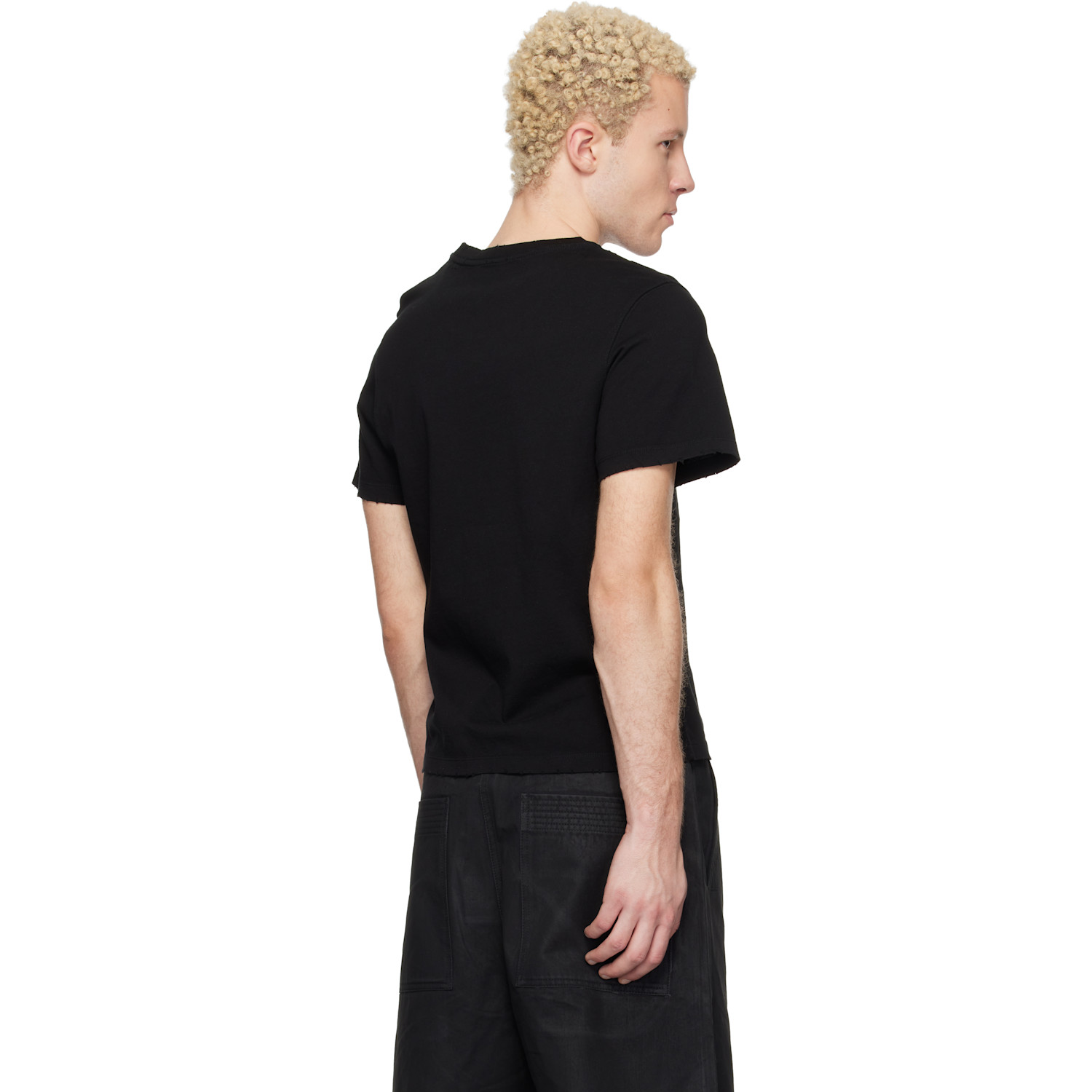  Det Blev Sent Black Cropped T-shirt 