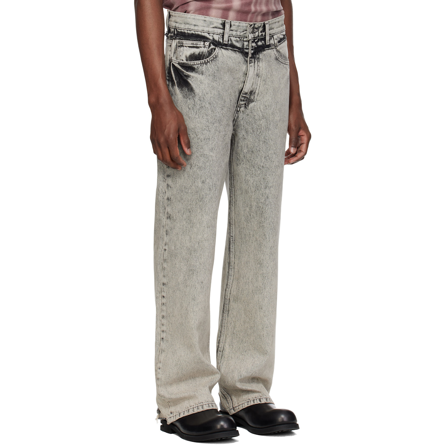  Mmic Gray Off Jeans 