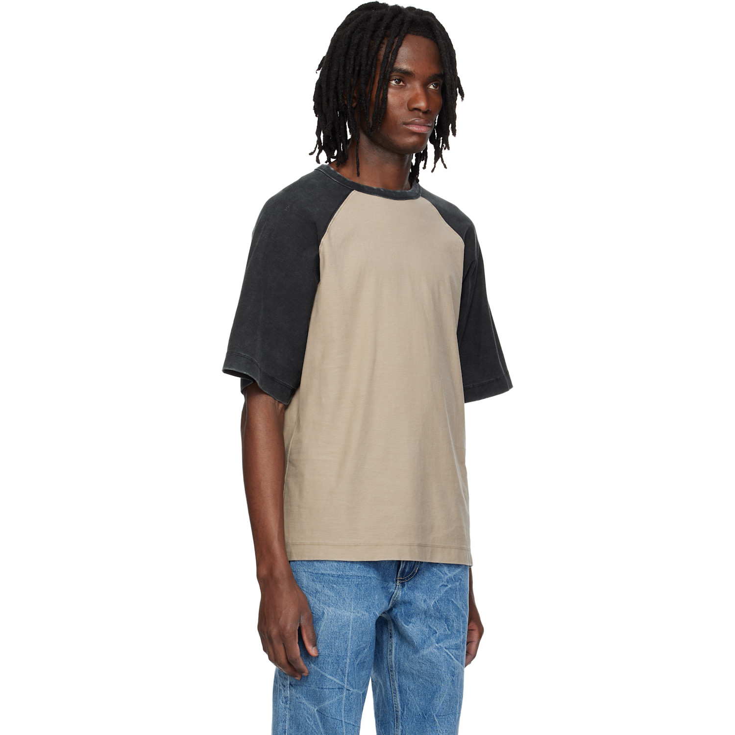  Mmic Brown & Black Block T-shirt 