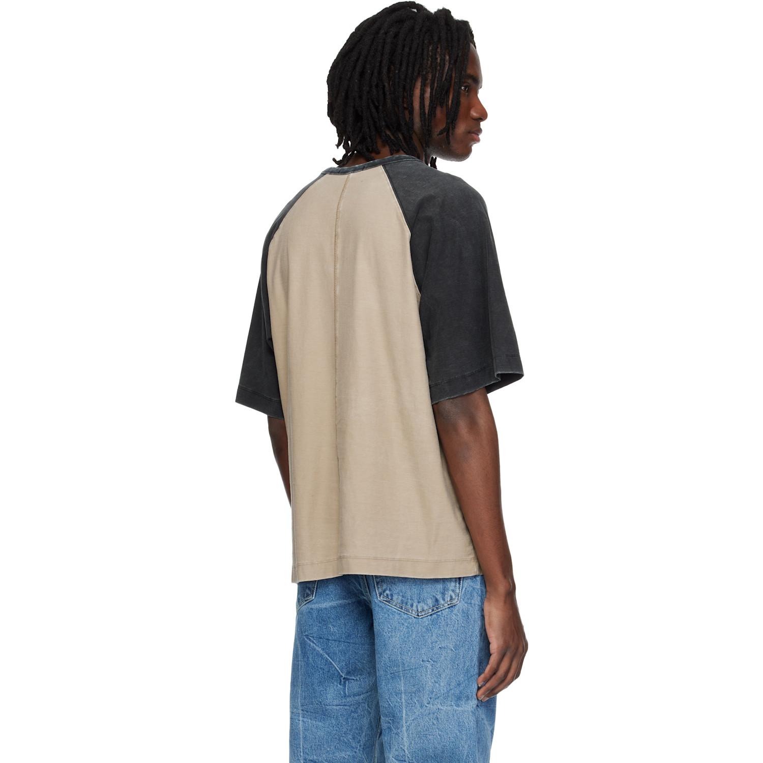  Mmic Brown & Black Block T-shirt 