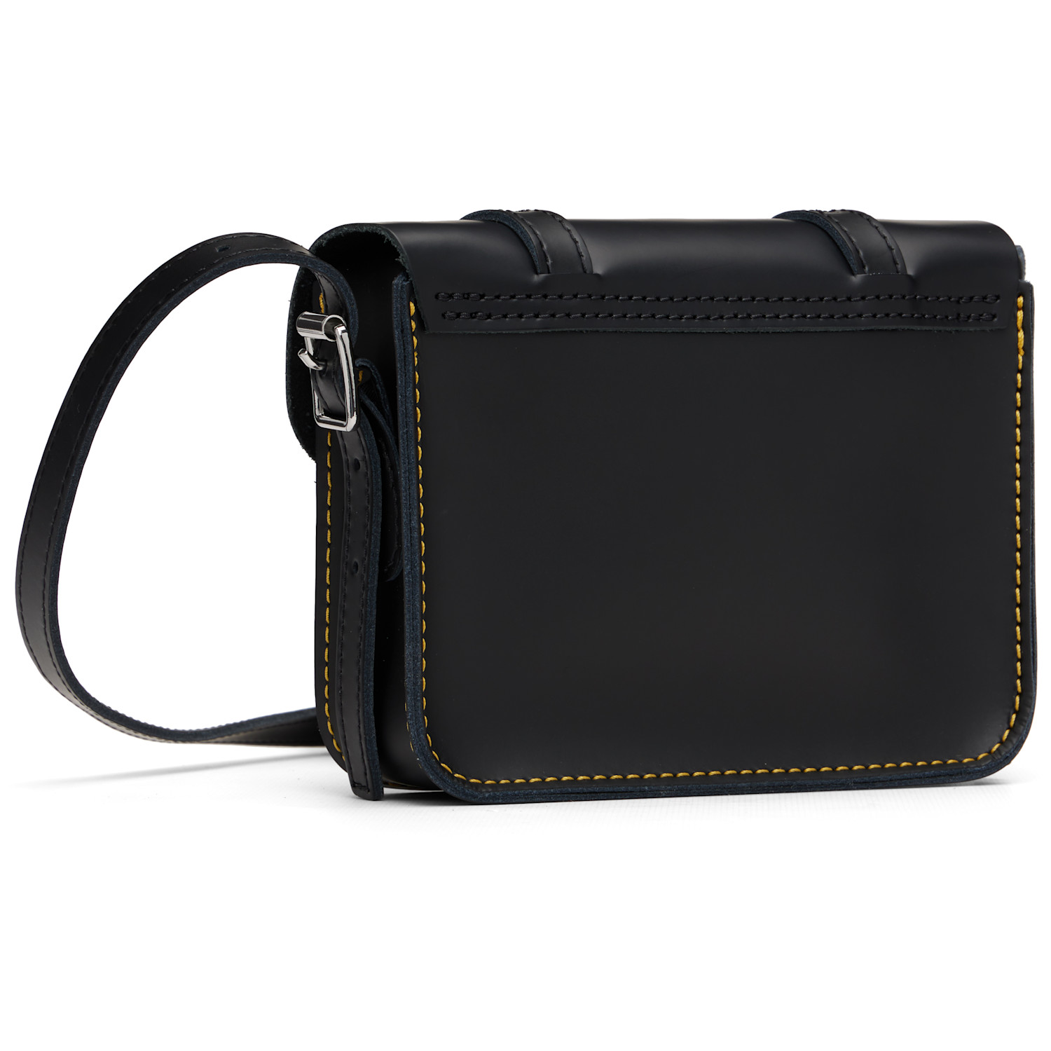  Dr. Martens Black 7 Inch Leather Crossbody Bag 