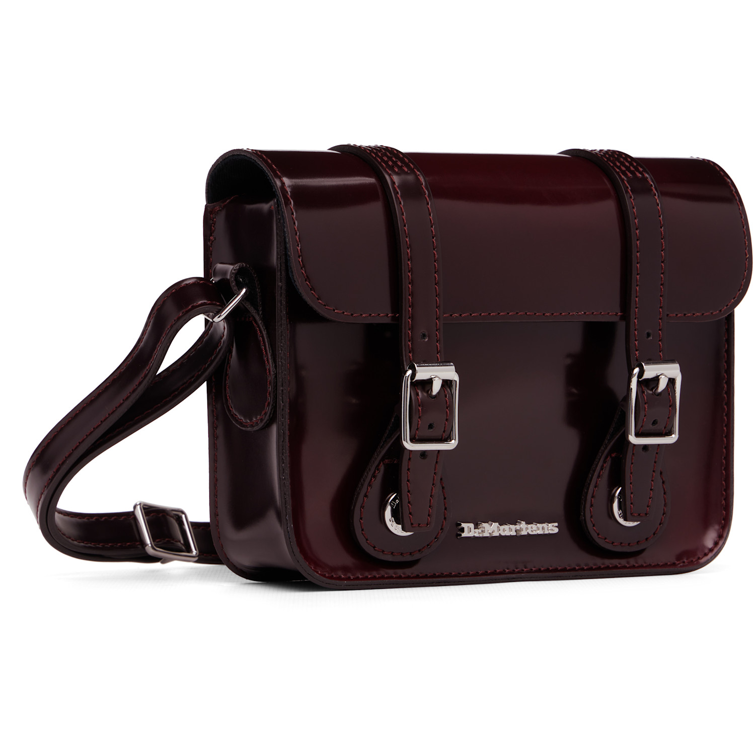  Dr. Martens Burgundy 7 Inch Faux-leather Crossbody Bag 