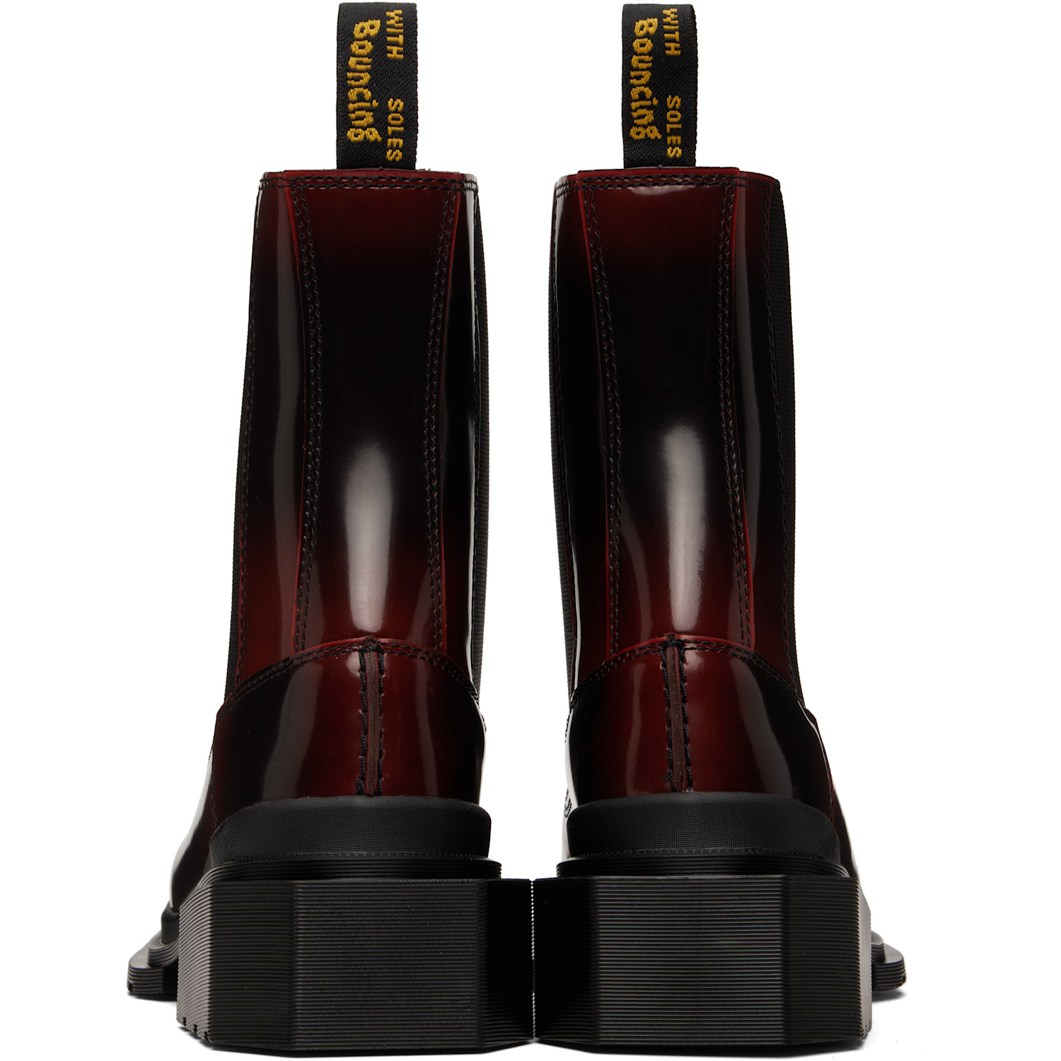  Dr. Martens Burgundy Maybole Square Toe Chelsea Boots 