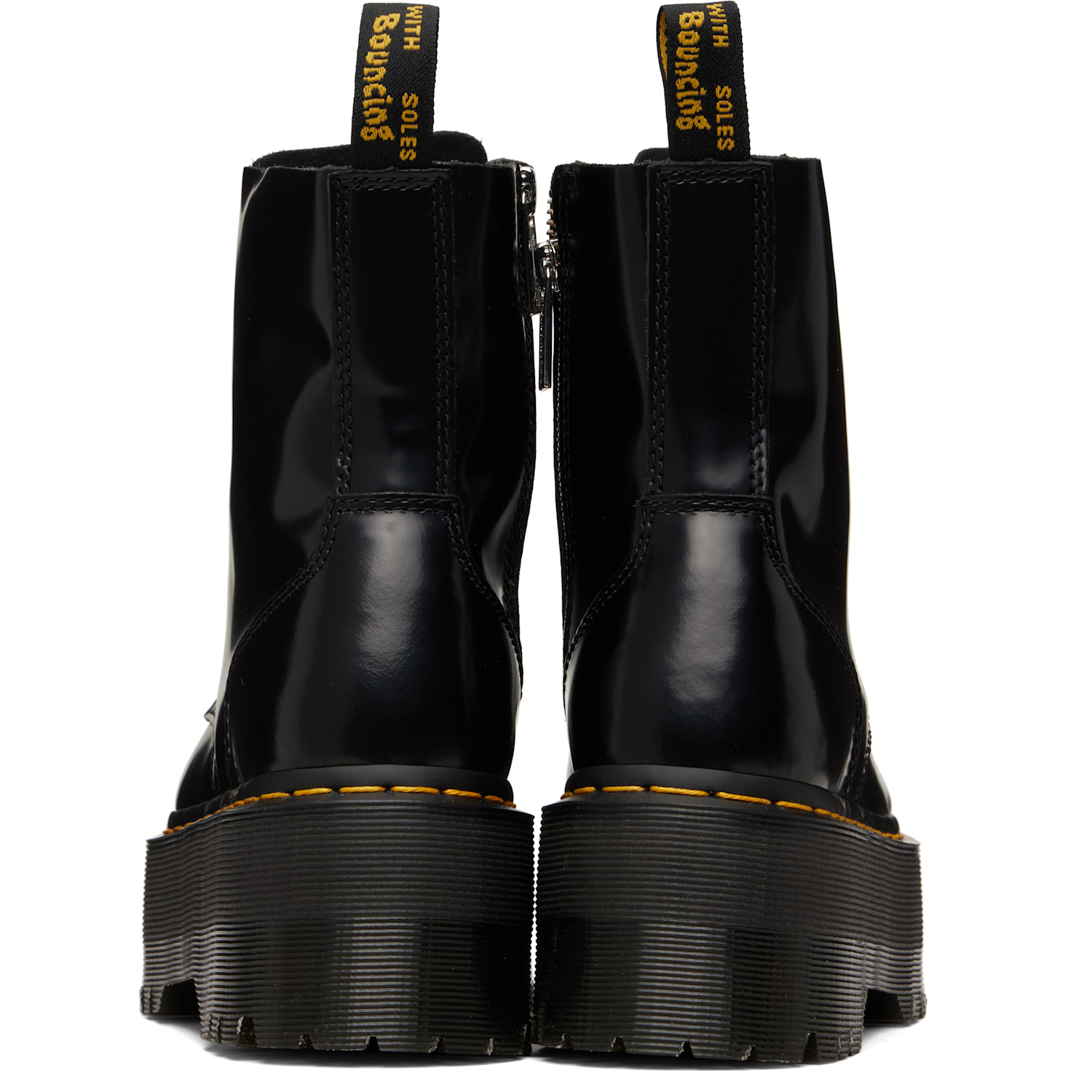  Dr. Martens Black Jadon Max Platform Boots 