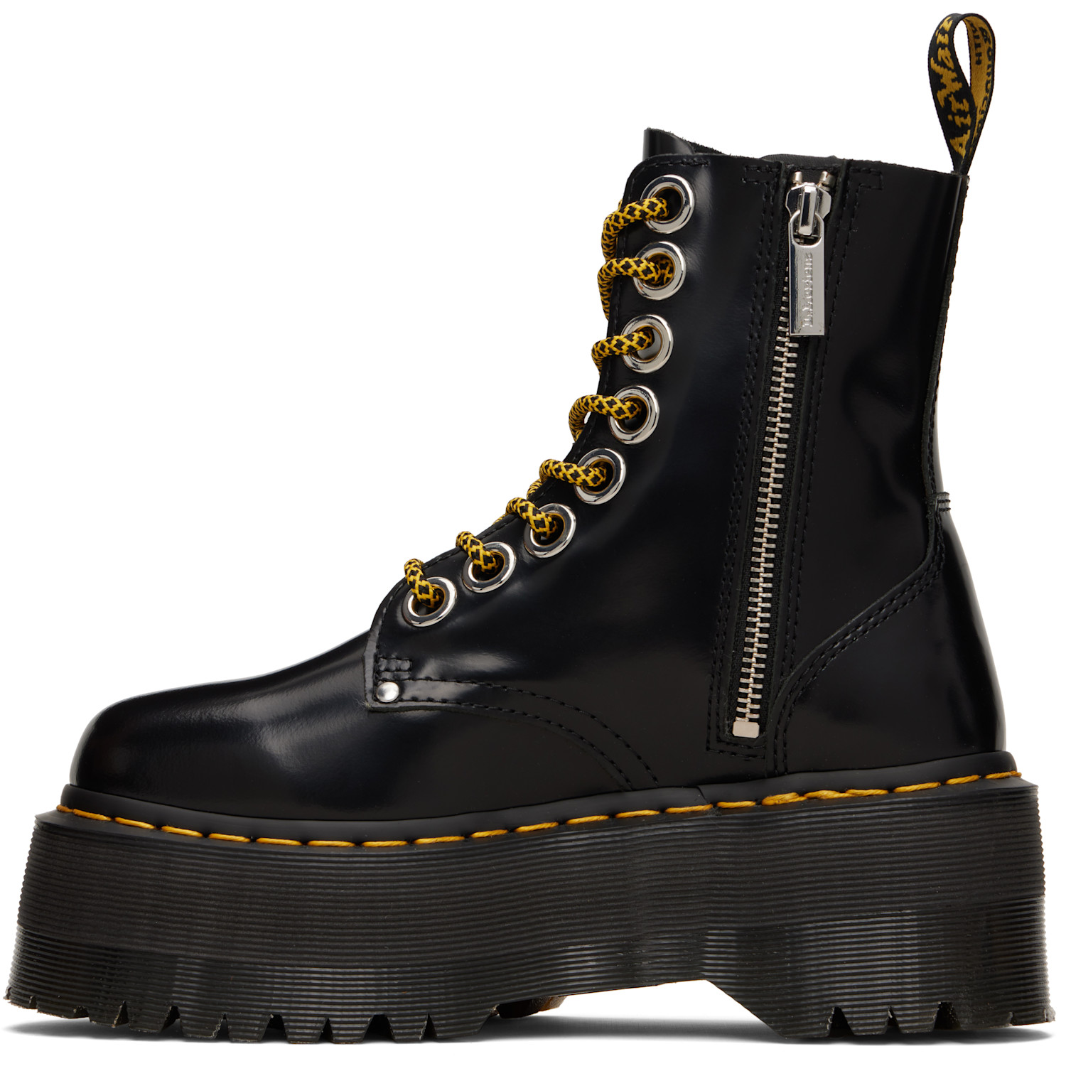  Dr. Martens Black Jadon Max Platform Boots 