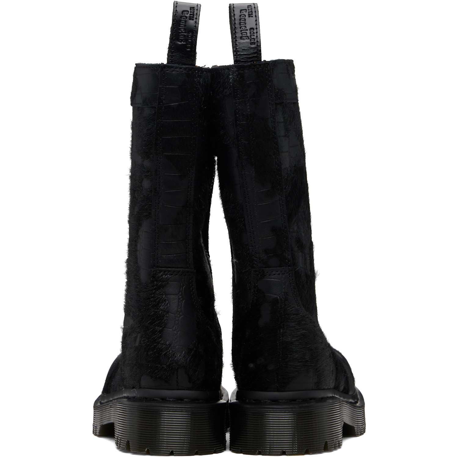  Dr. Martens Black Croc Rejena Boots 