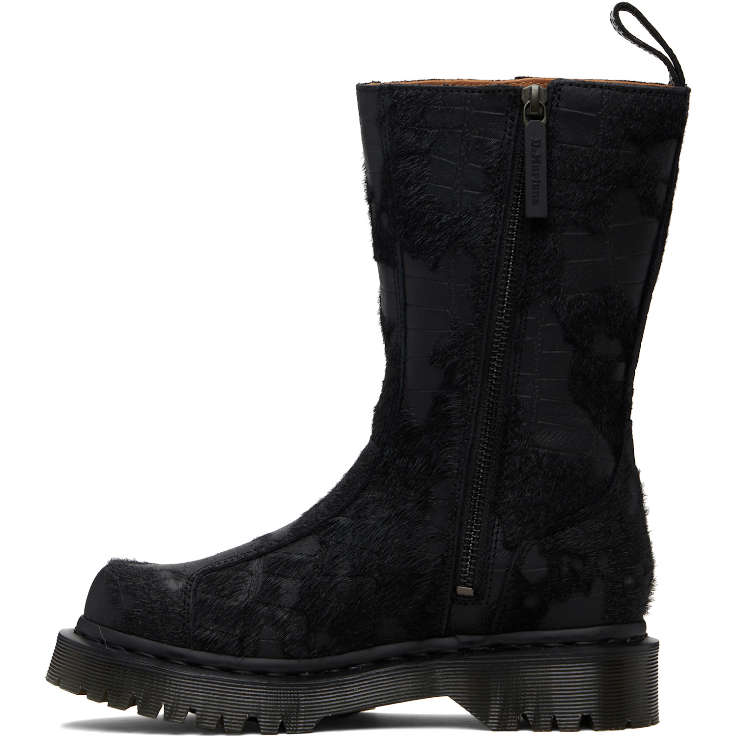  Dr. Martens Black Croc Rejena Boots 