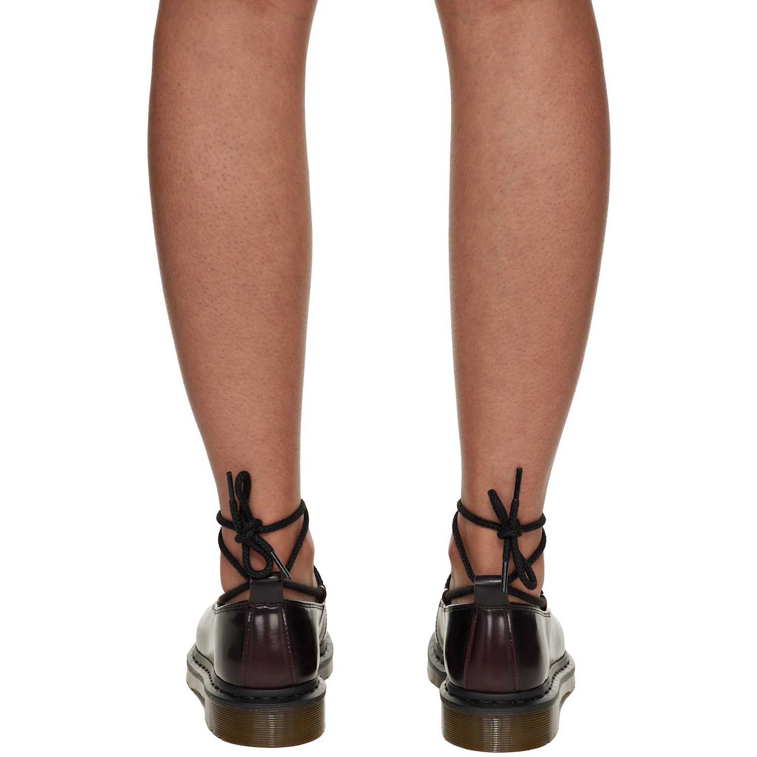  Dr. Martens Burgundy Elphie Ii Leather Ballet Loafers 