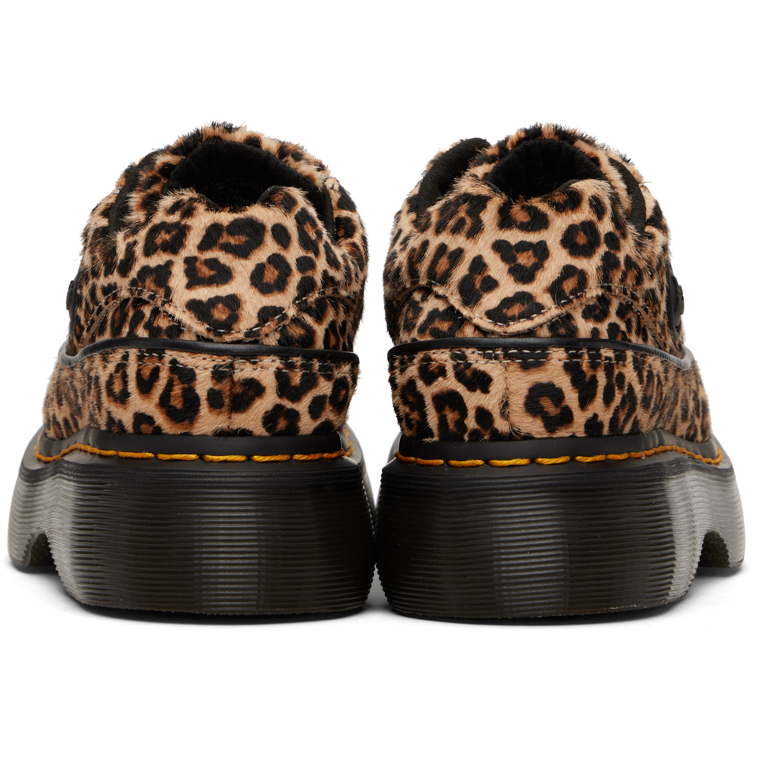  Dr. Martens Tan Buzz 5-eye Leopard Derbys 
