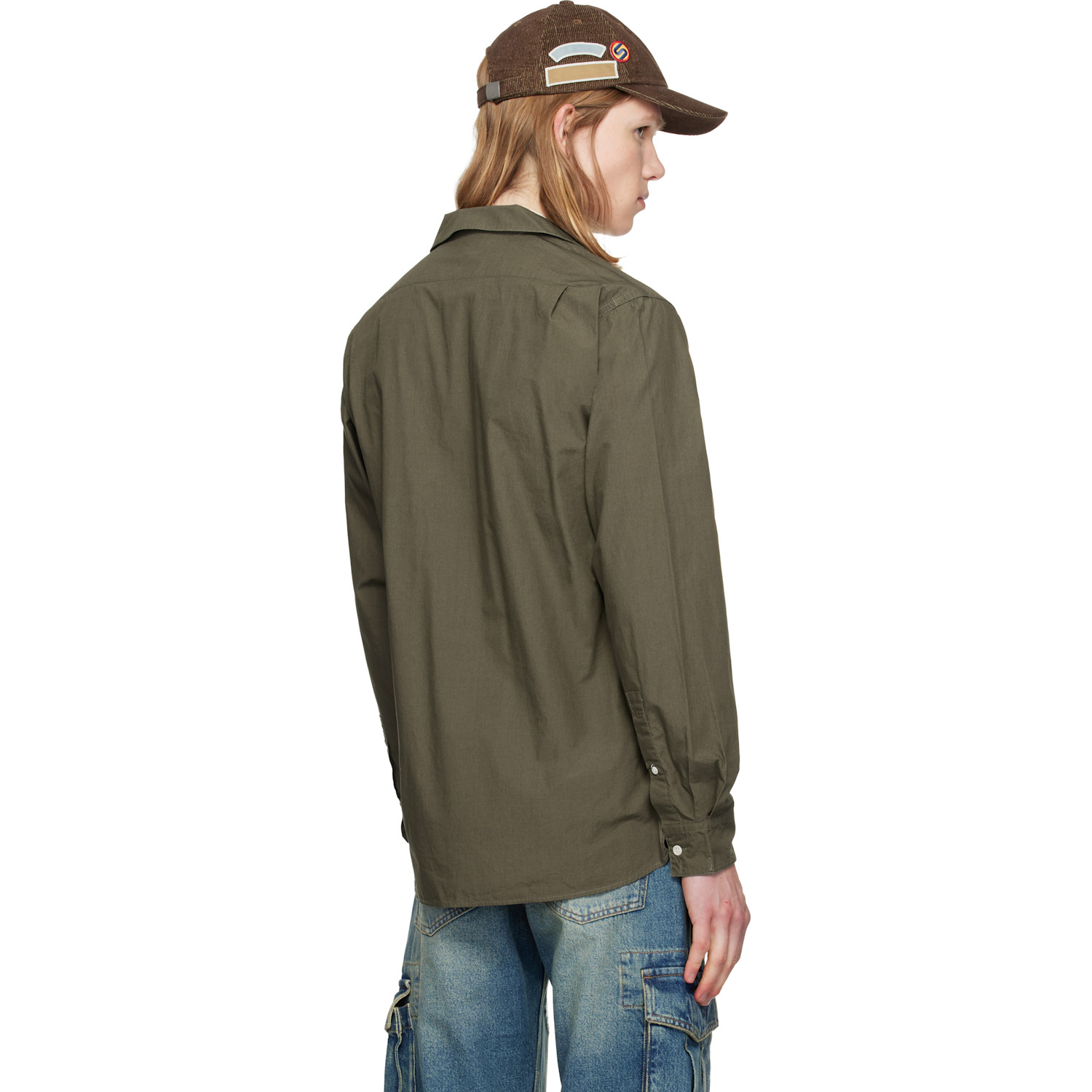  Silas Khaki Dry Cotton Safari Shirt 