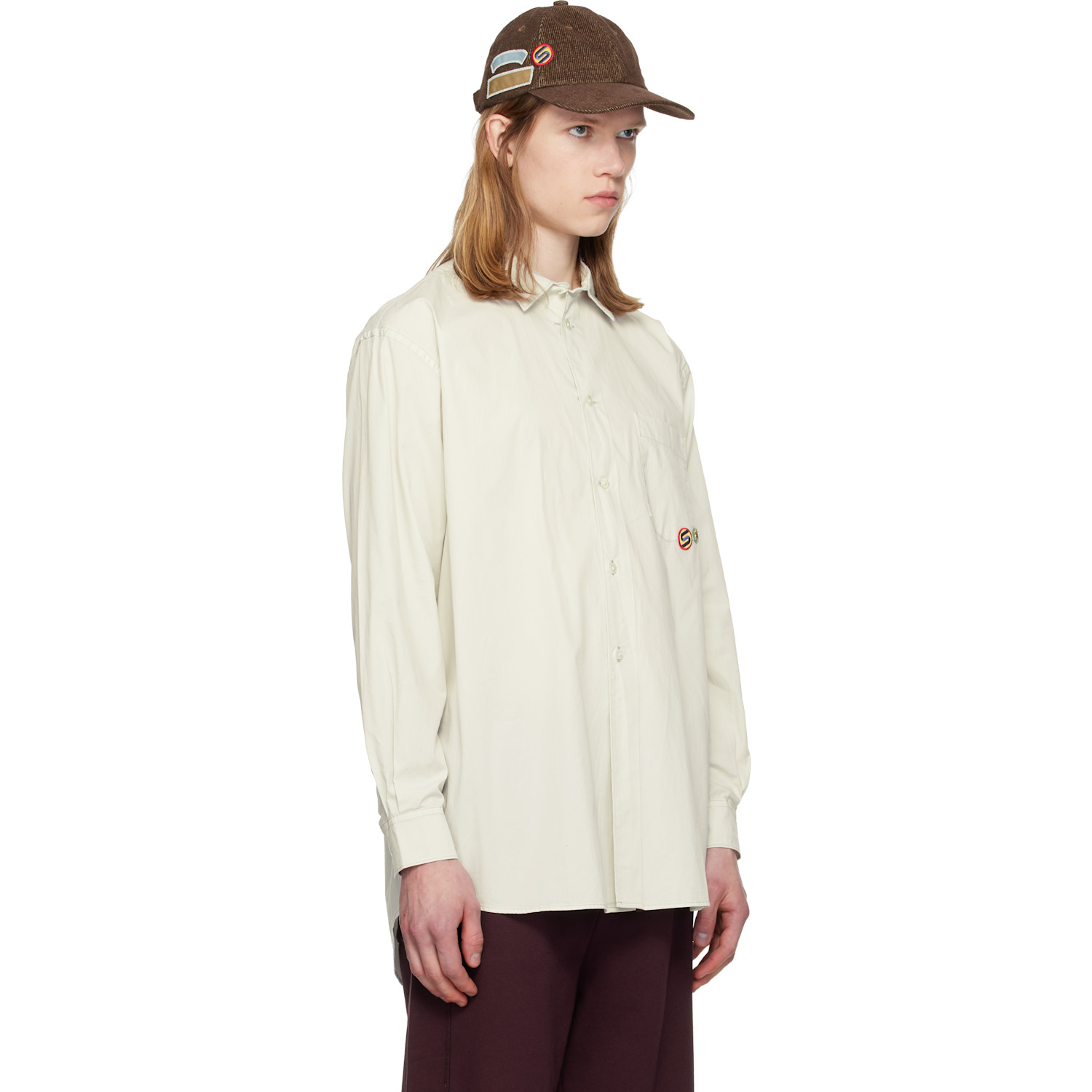  Silas Off-white Overdyed Poplin Shirt 