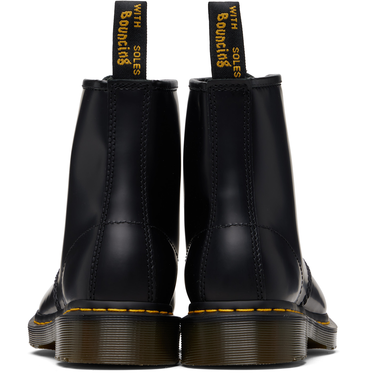  Dr. Martens Black 1460 Smooth Leather Lace Up Boots 