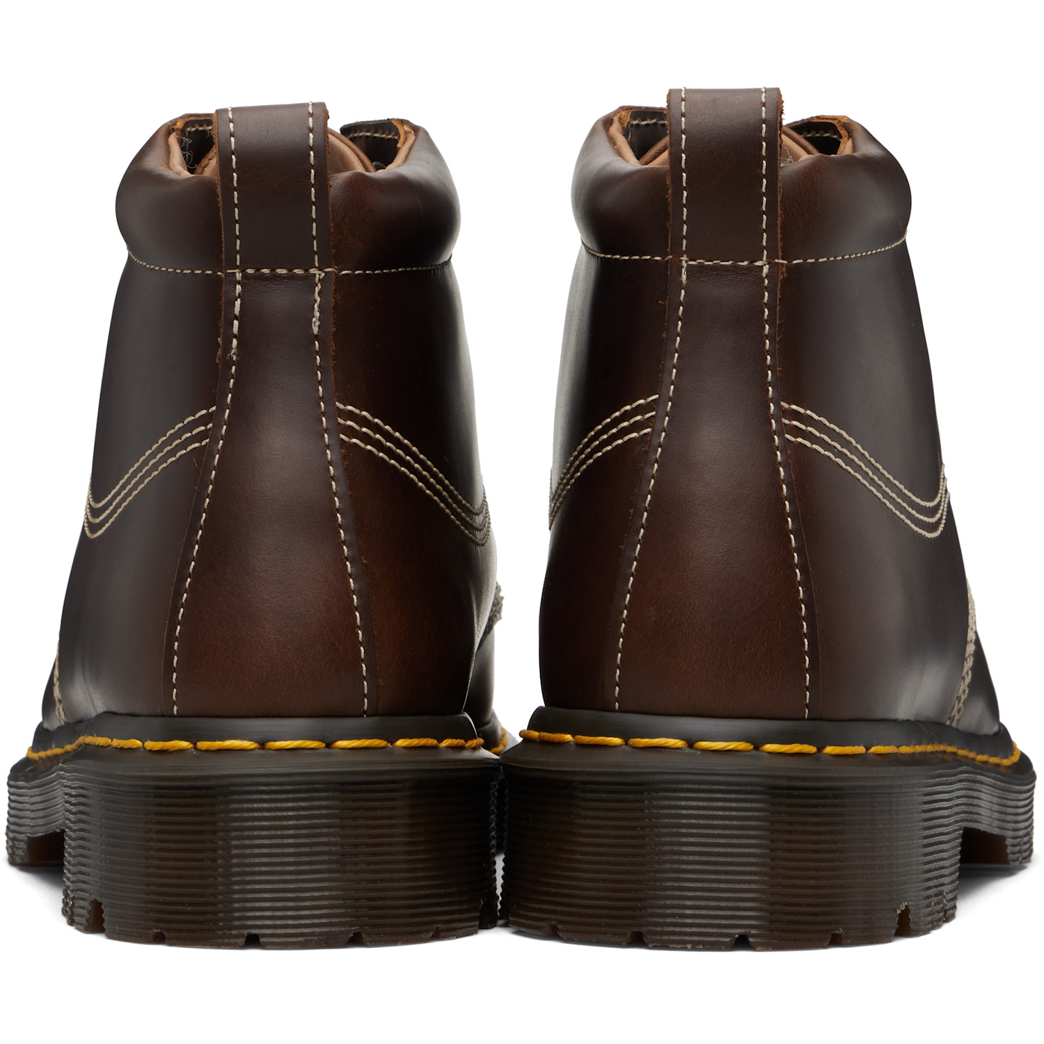  Dr. Martens Brown Leather Lowell Chukka Boots 