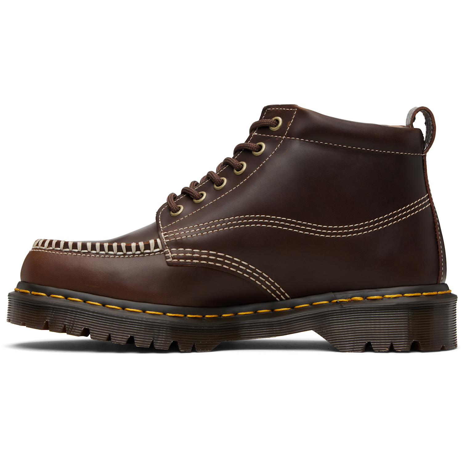  Dr. Martens Brown Leather Lowell Chukka Boots 