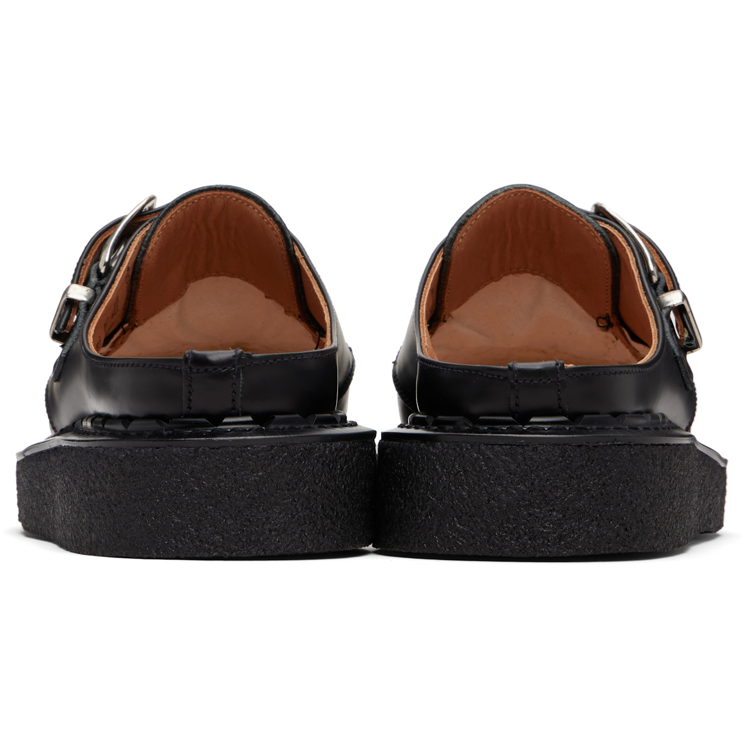  George Cox Black Alaska Mule Loafers 