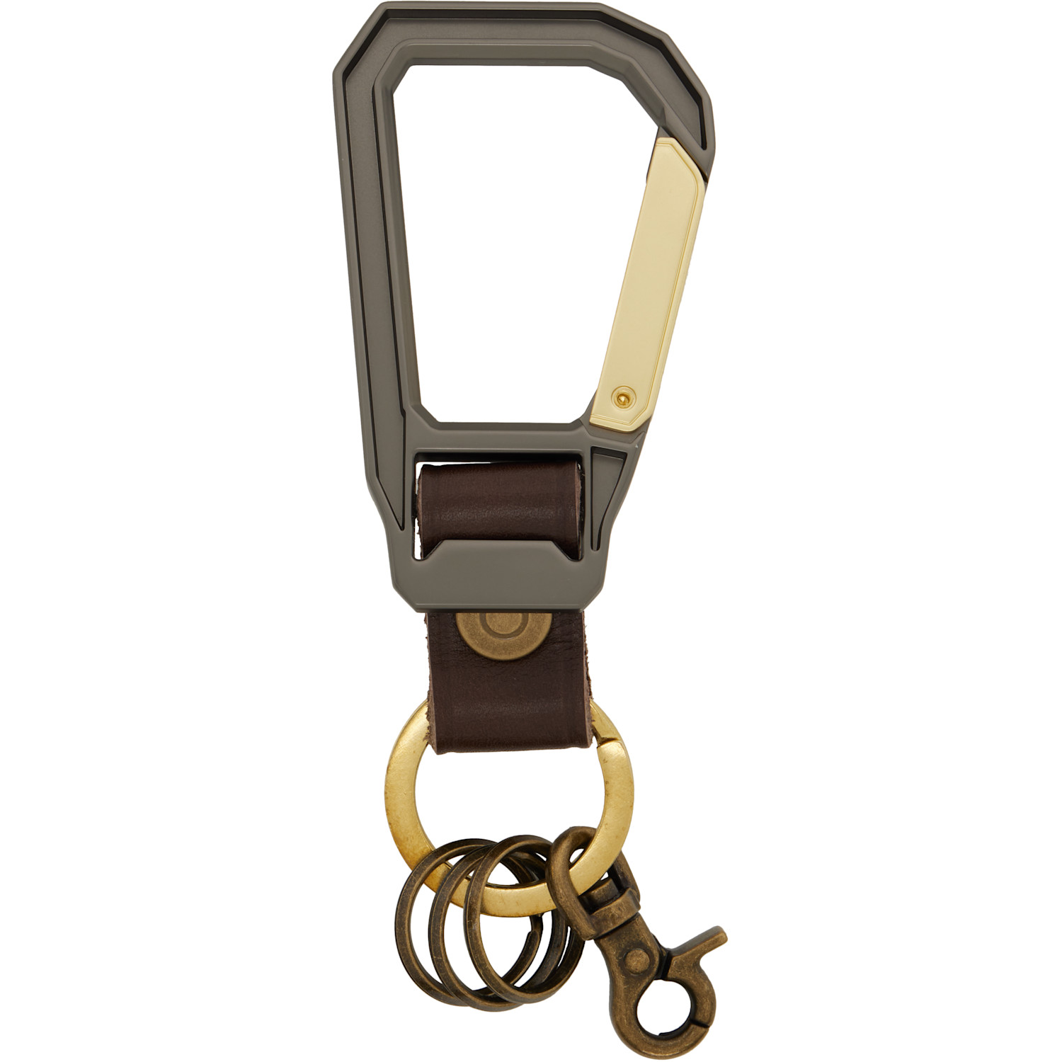  Master-piece Brown Carabiner Keychain 
