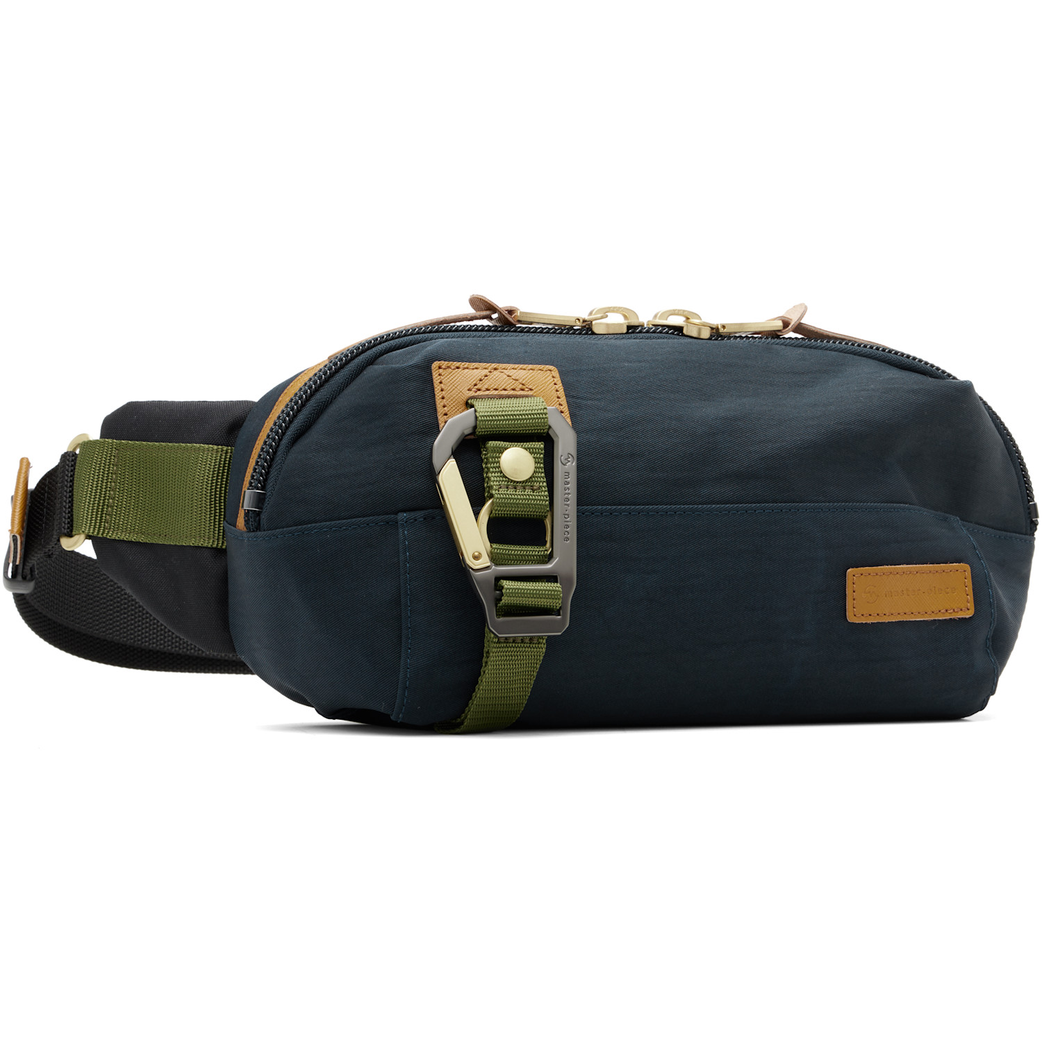  Master-piece Navy Link Waist Belt Bag 