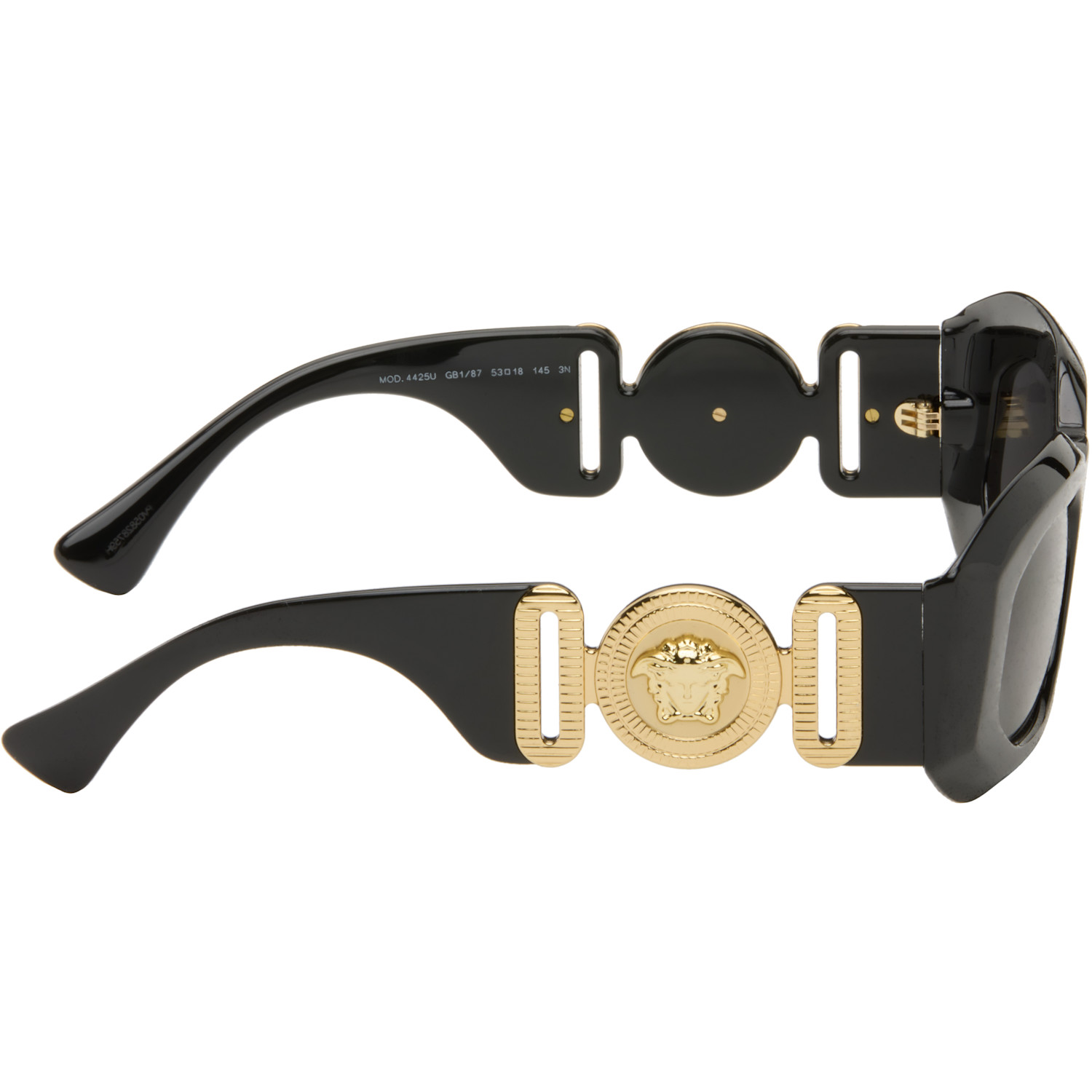  Versace Black Maxi Medusa Biggie Sunglasses 