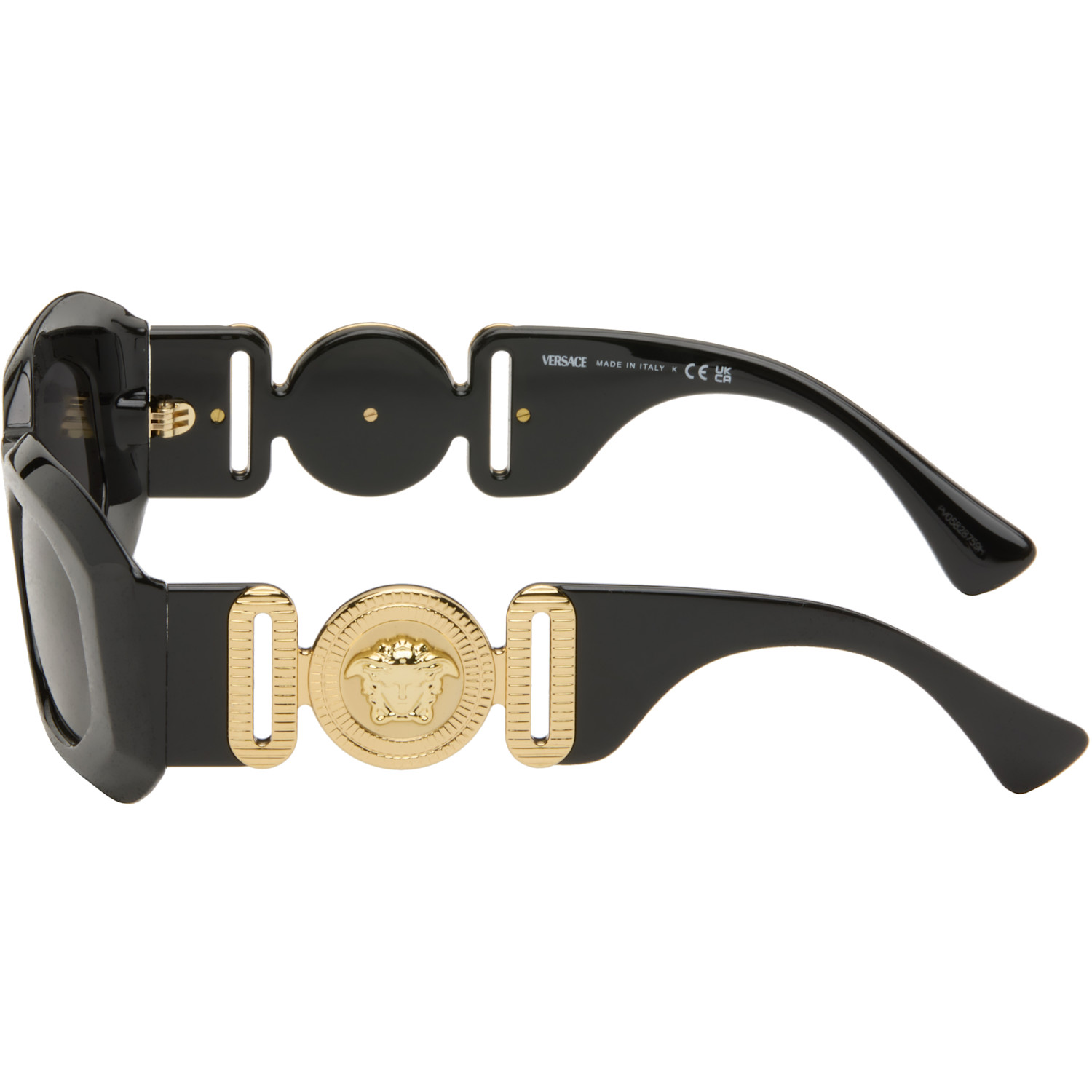 Versace Black Maxi Medusa Biggie Sunglasses 