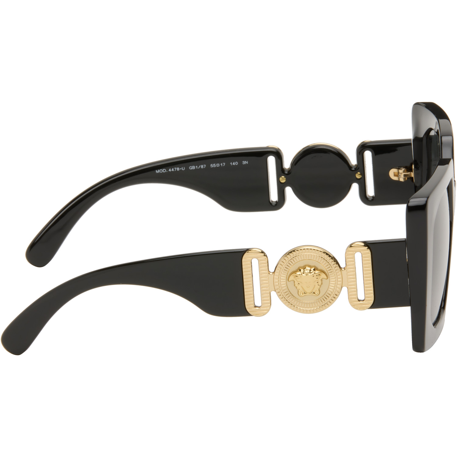  Versace Black Medusa Biggie Maxi Sunglasses 