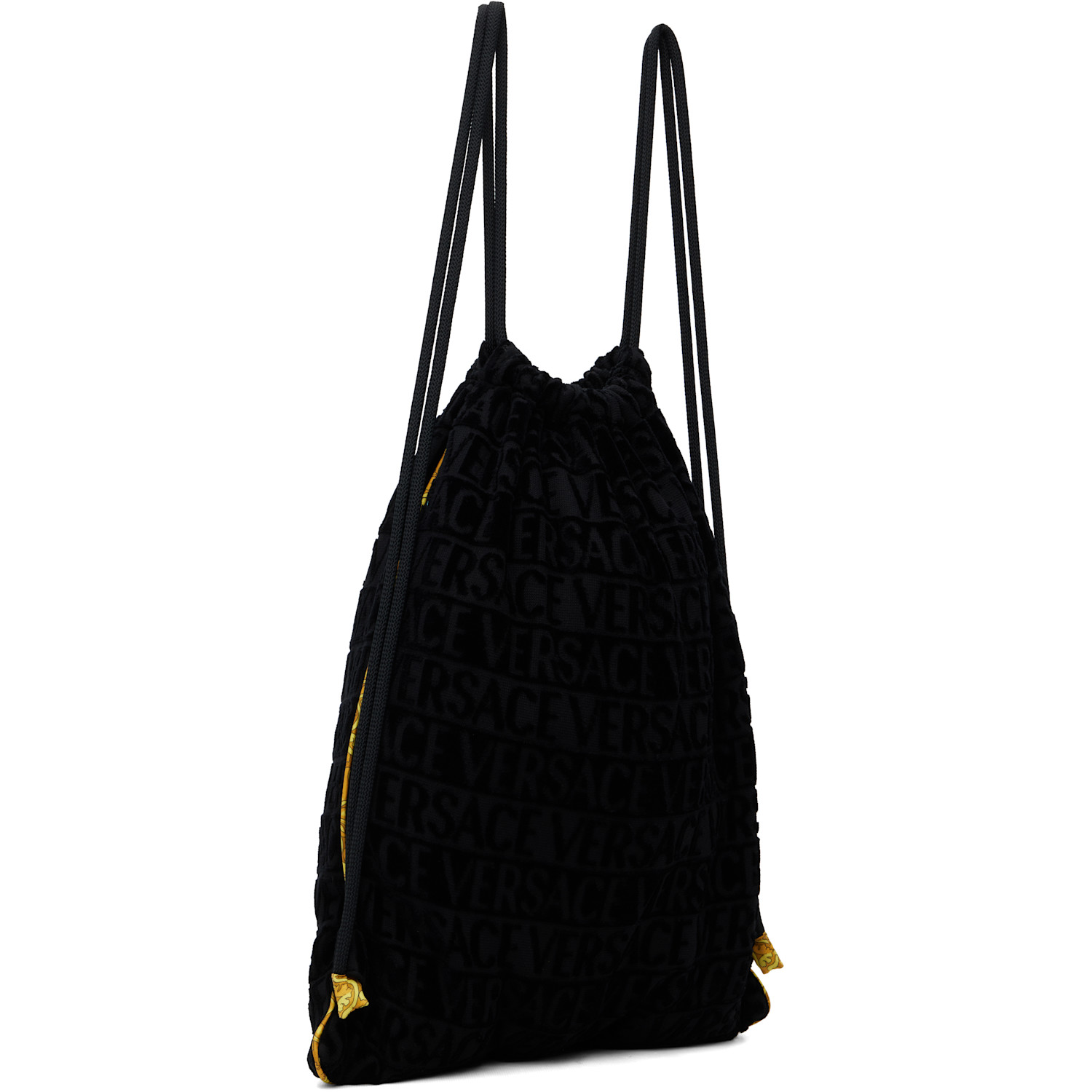  Versace Black 'i Heart Baroque' Gym Carrier 
