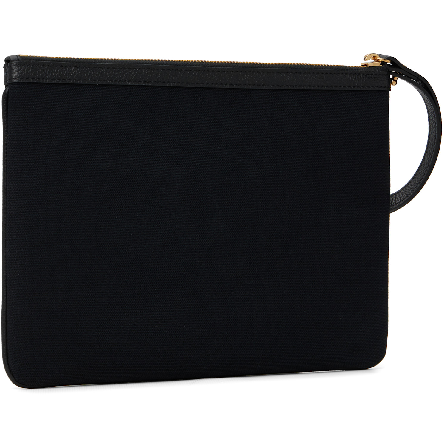  Versace Black 'la Medusa' Canvas Pouch 