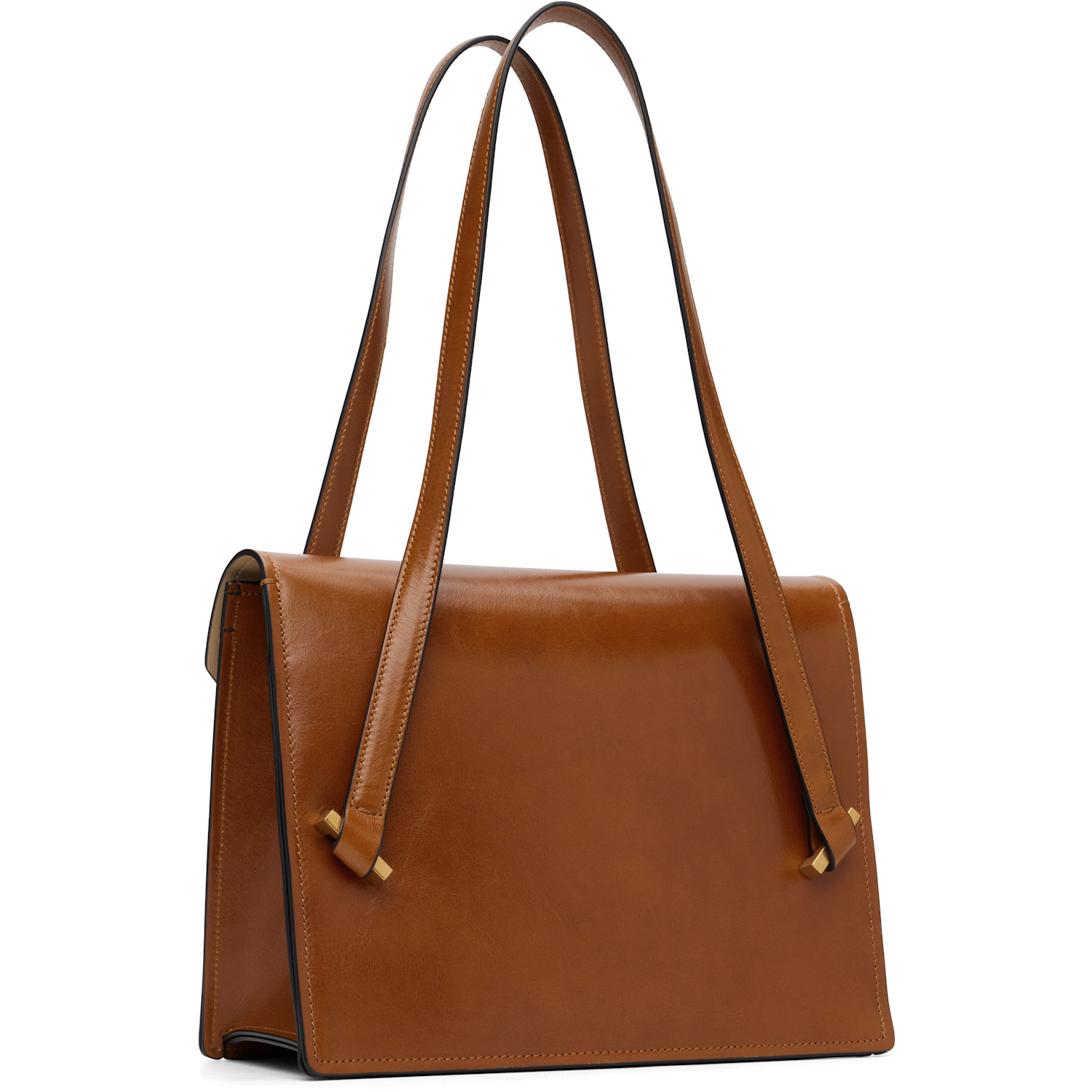  Versace Tan Severine Leather Shoulder Bag 