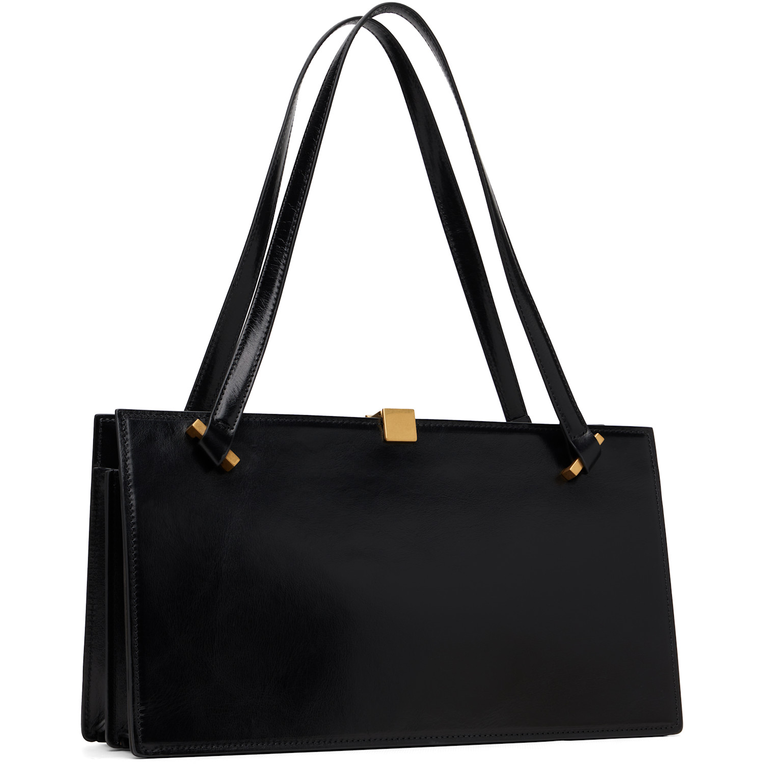  Versace Black Severine Leather Tote 