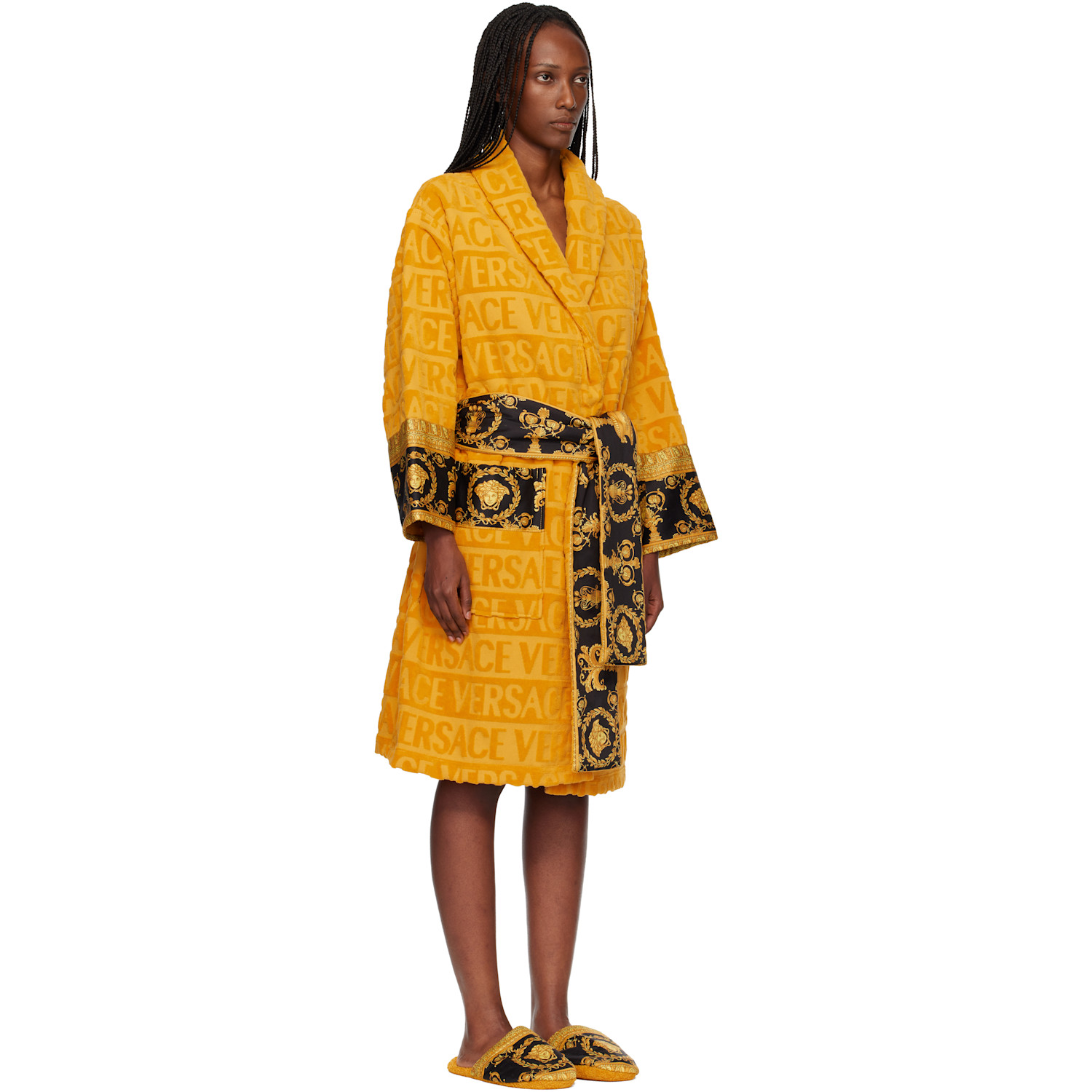  Versace Yellow 'i Heart Baroque' Bathrobe 