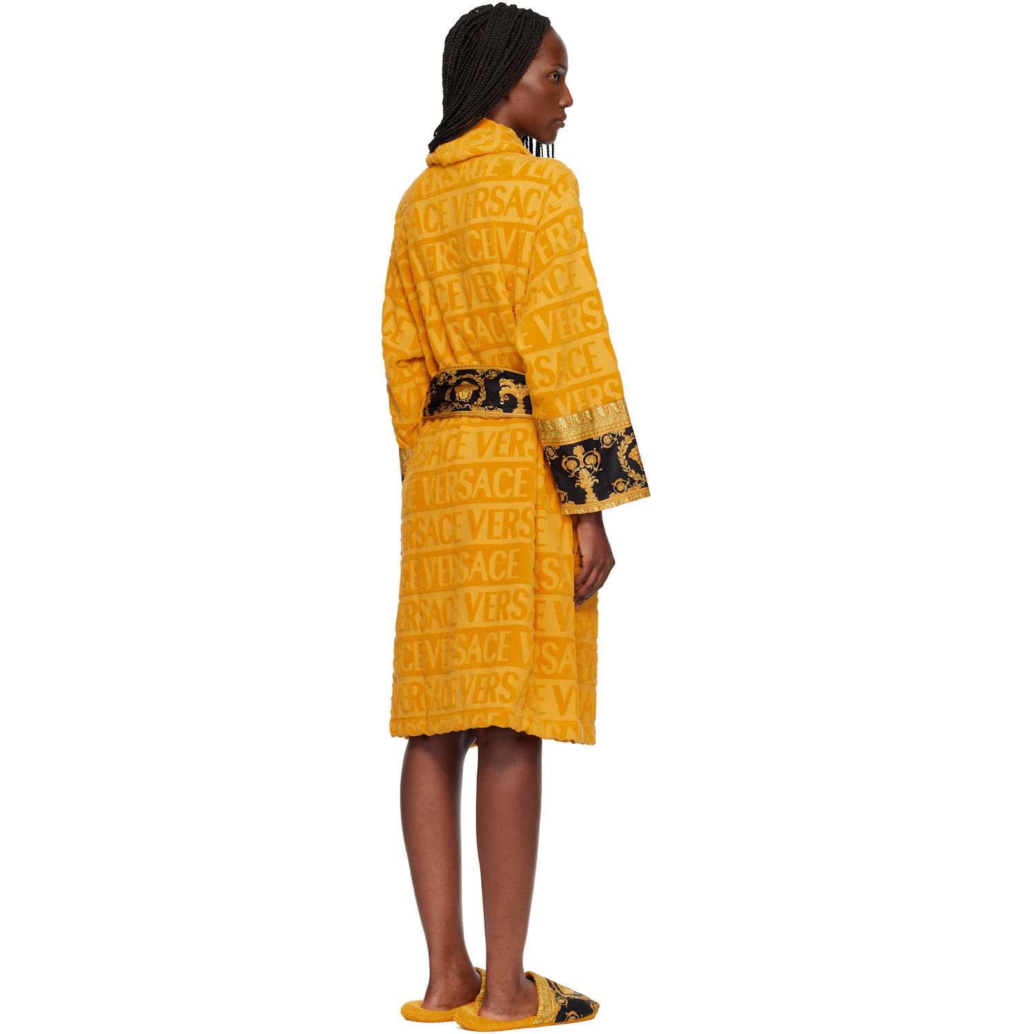  Versace Yellow 'i Heart Baroque' Bathrobe 