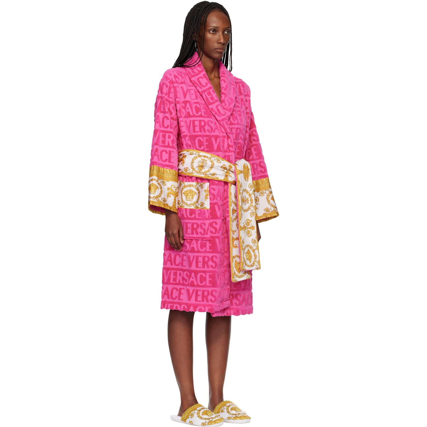  Versace Pink 'i Heart Baroque' Bathrobe 