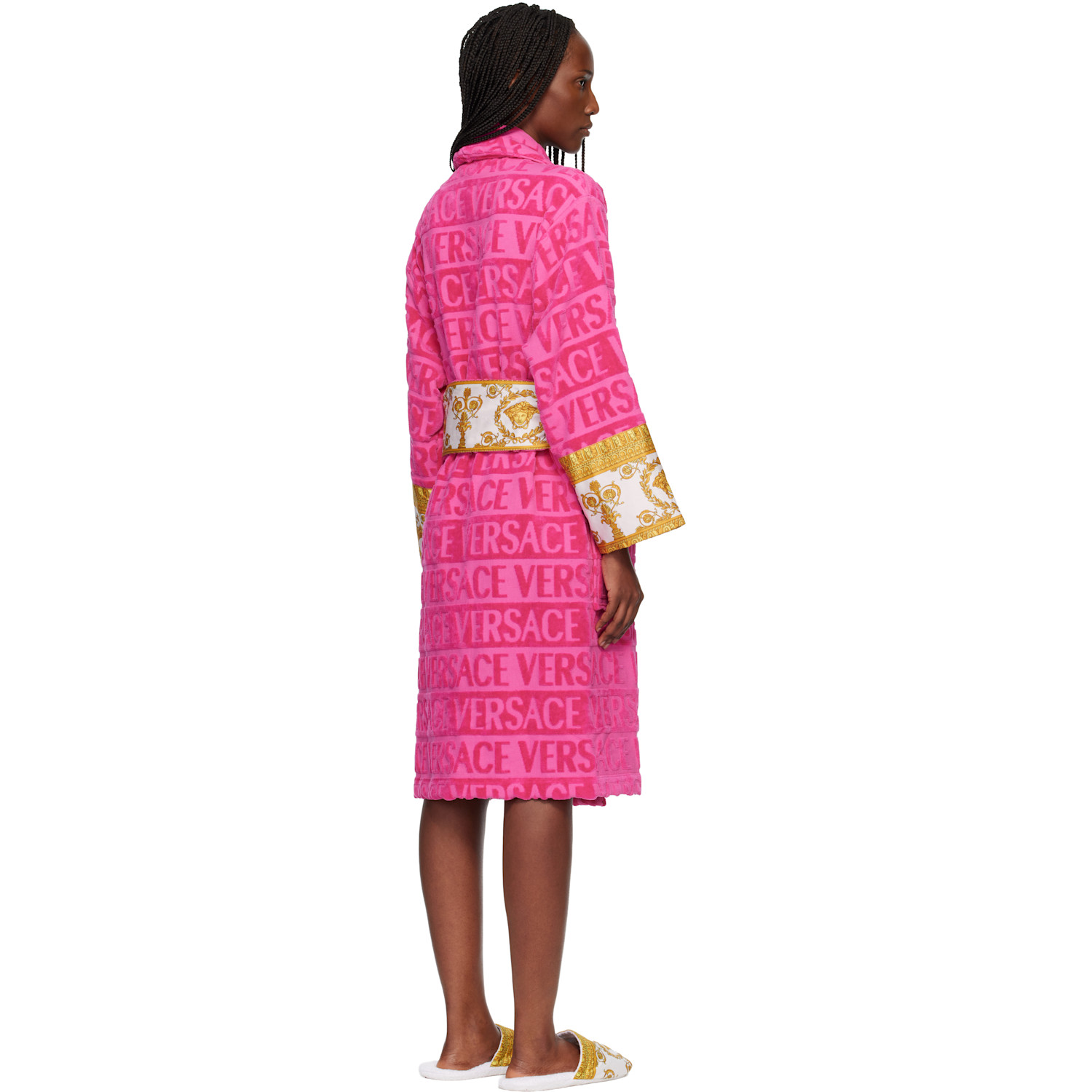  Versace Pink 'i Heart Baroque' Bathrobe 