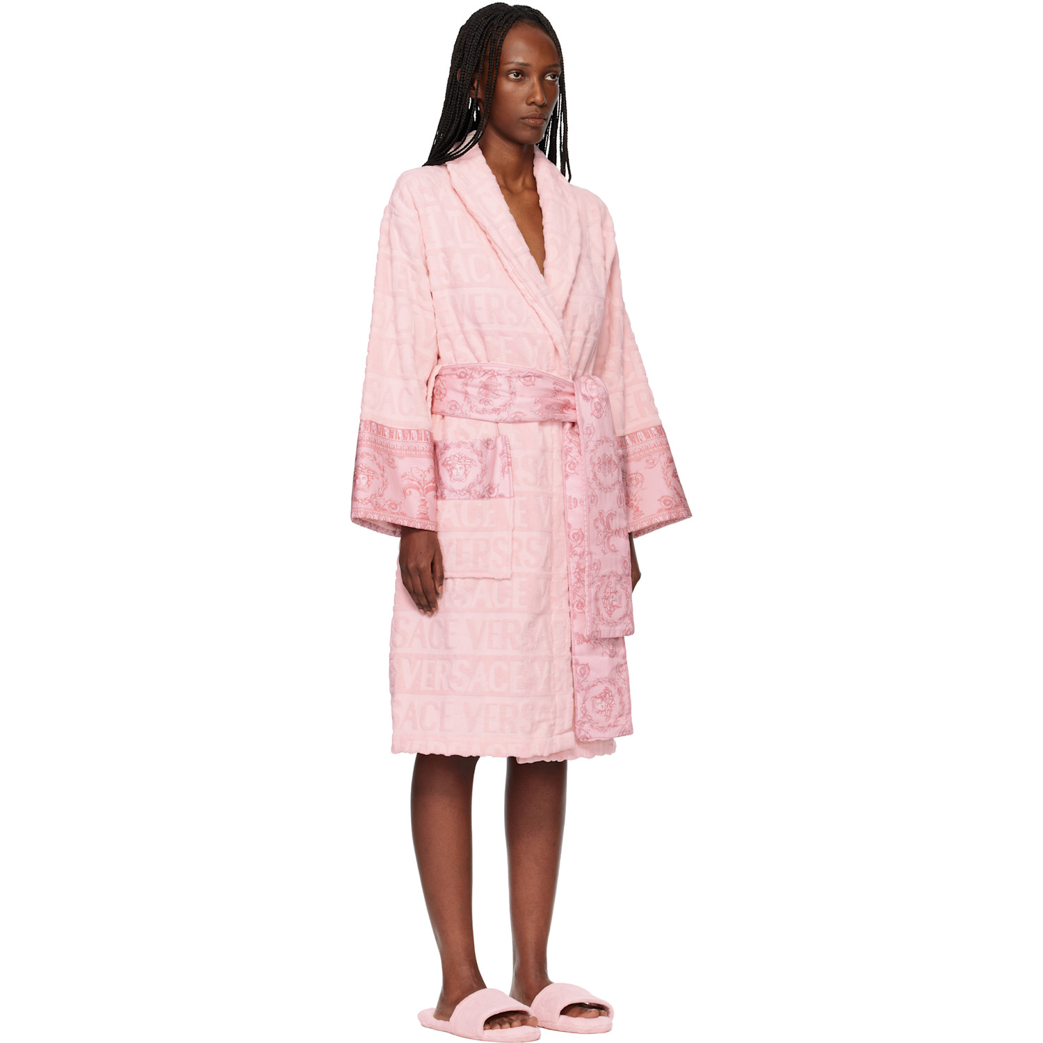  Versace Pink 'i Heart Baroque' Bathrobe 