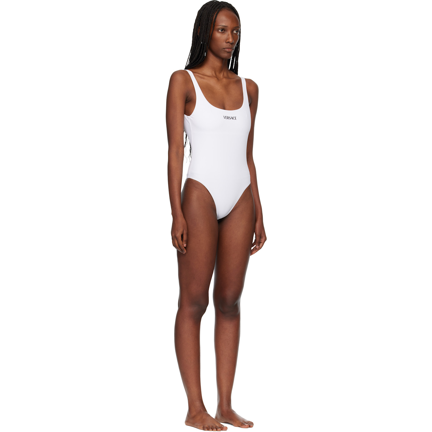  Versace White One-piece Swimsuit 