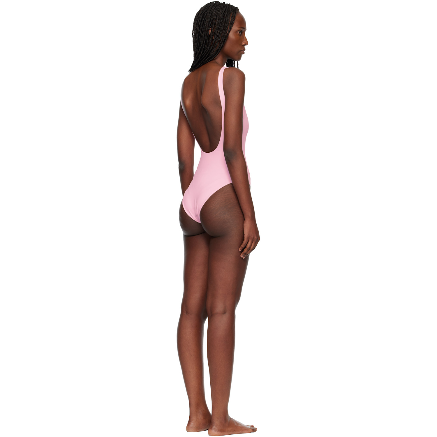  Versace Pink One-piece Swimsuit 
