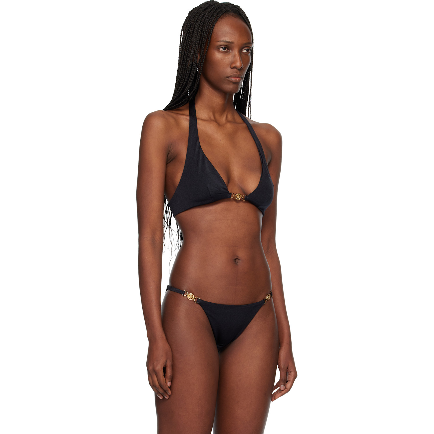  Versace Black Bikini Top 