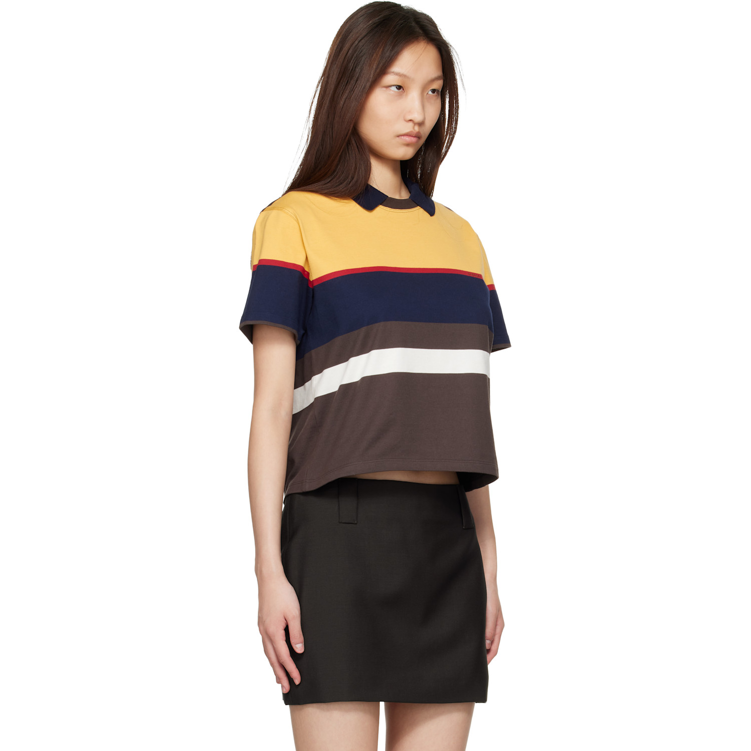  Versace Multicolor Striped Cotton-jersey Polo 