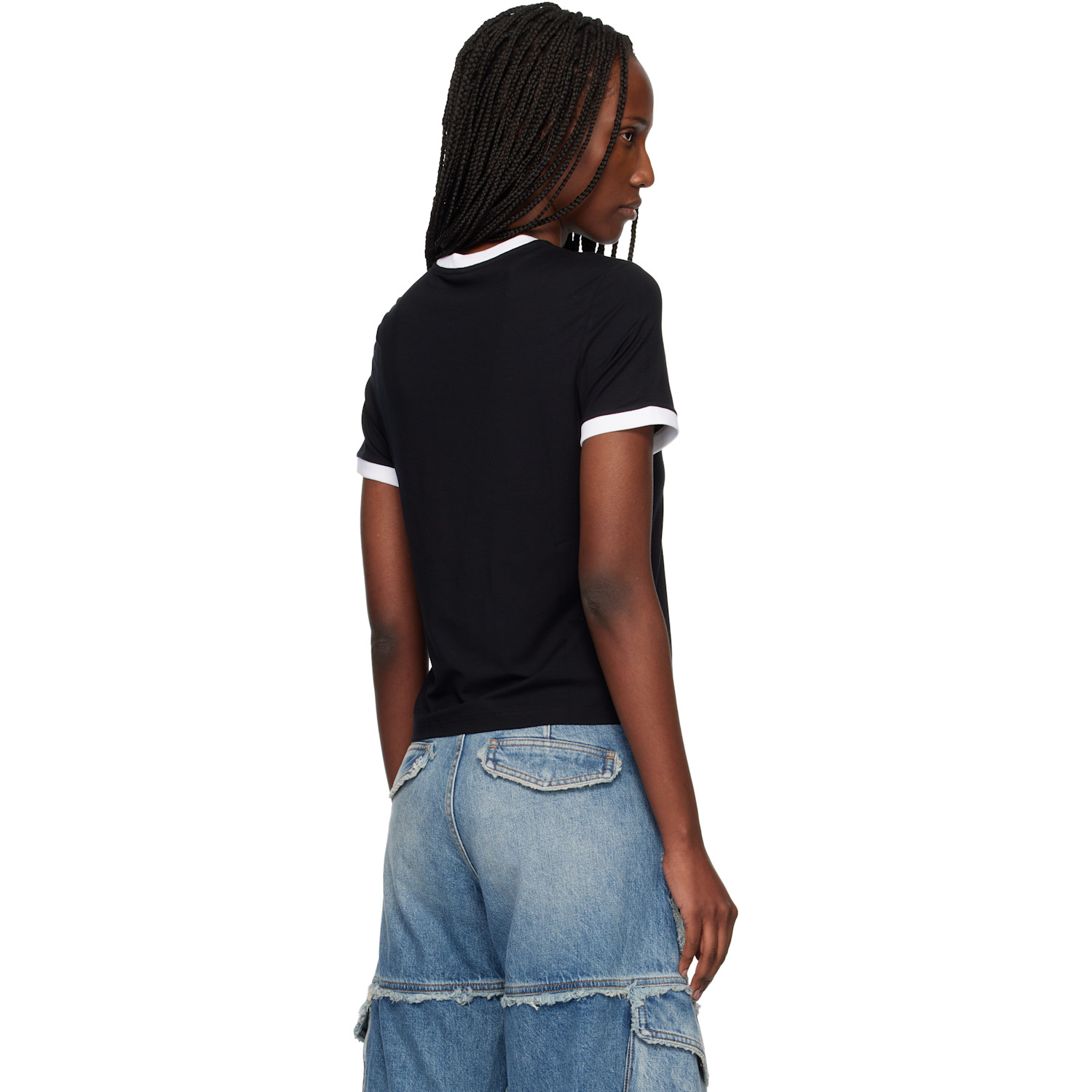  Versace Black Stretch Viscose-jersey T-shirt 