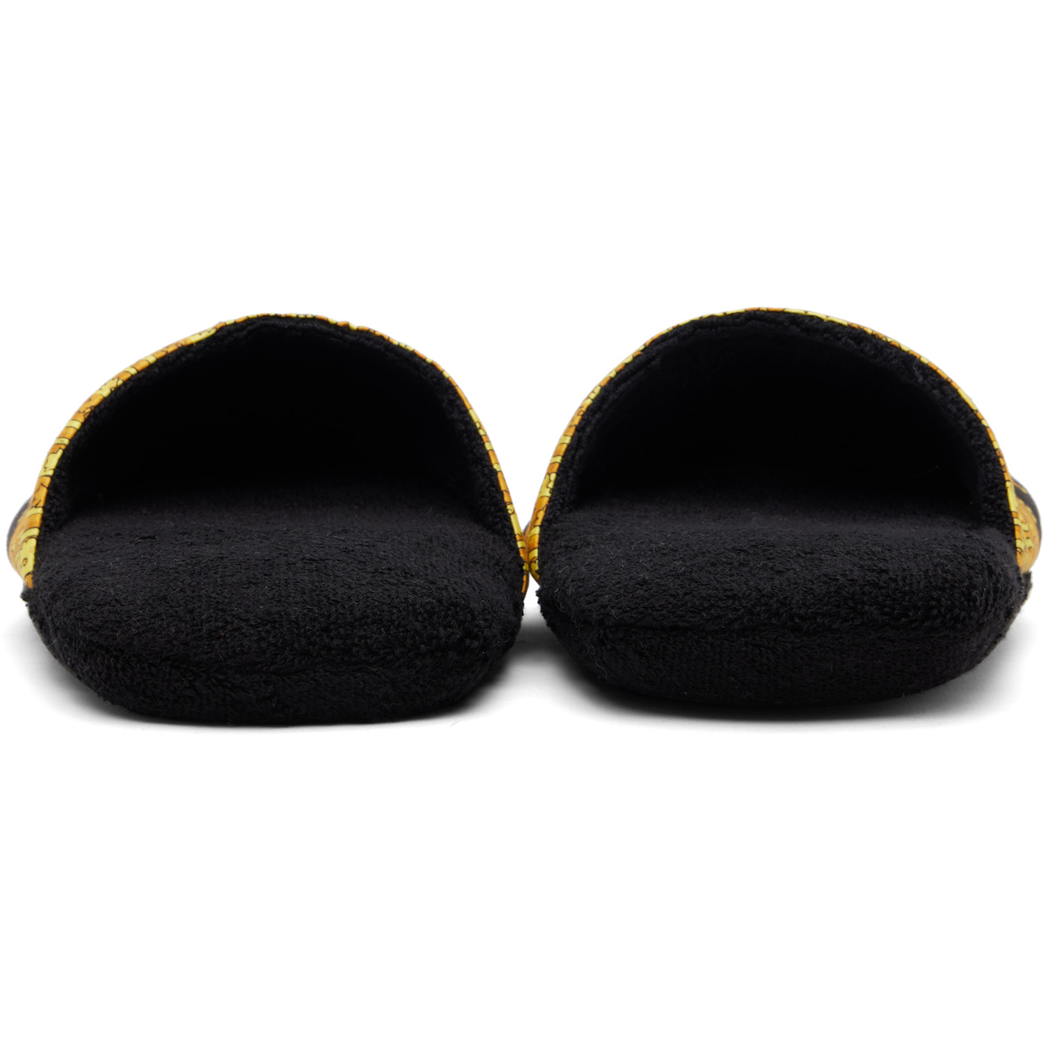  Versace Black 'i Heart Baroque' Slippers 