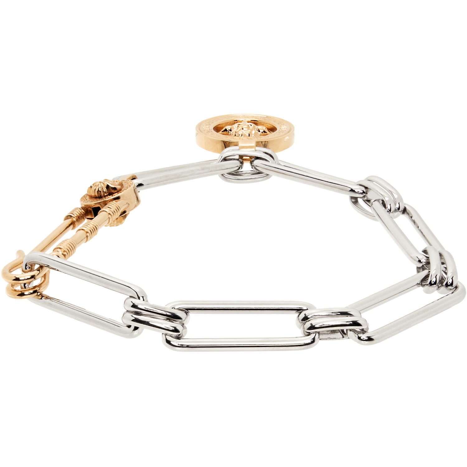  Versace Medusa Safety Pin Bracelet 